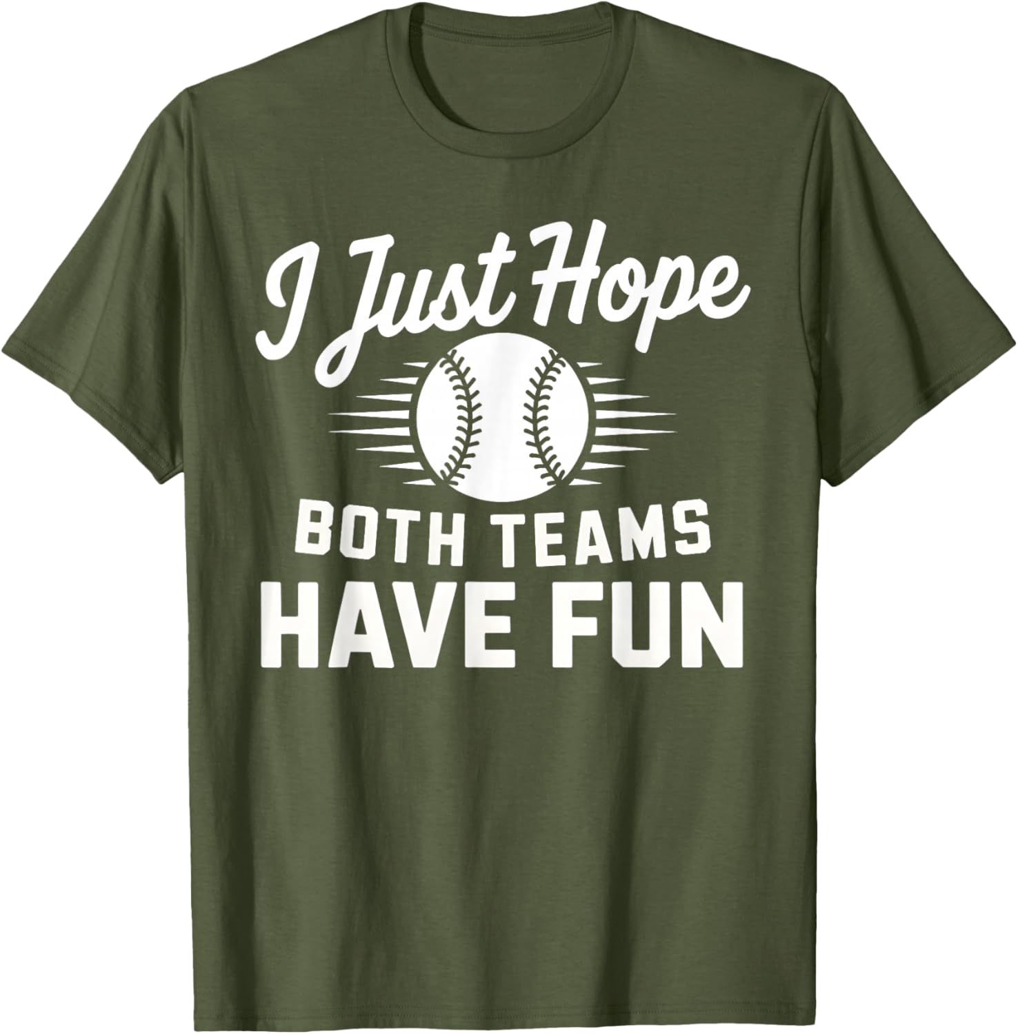 I Just Hope Both Teams Have Fun T-Shirt for Men Women and Kids - 2