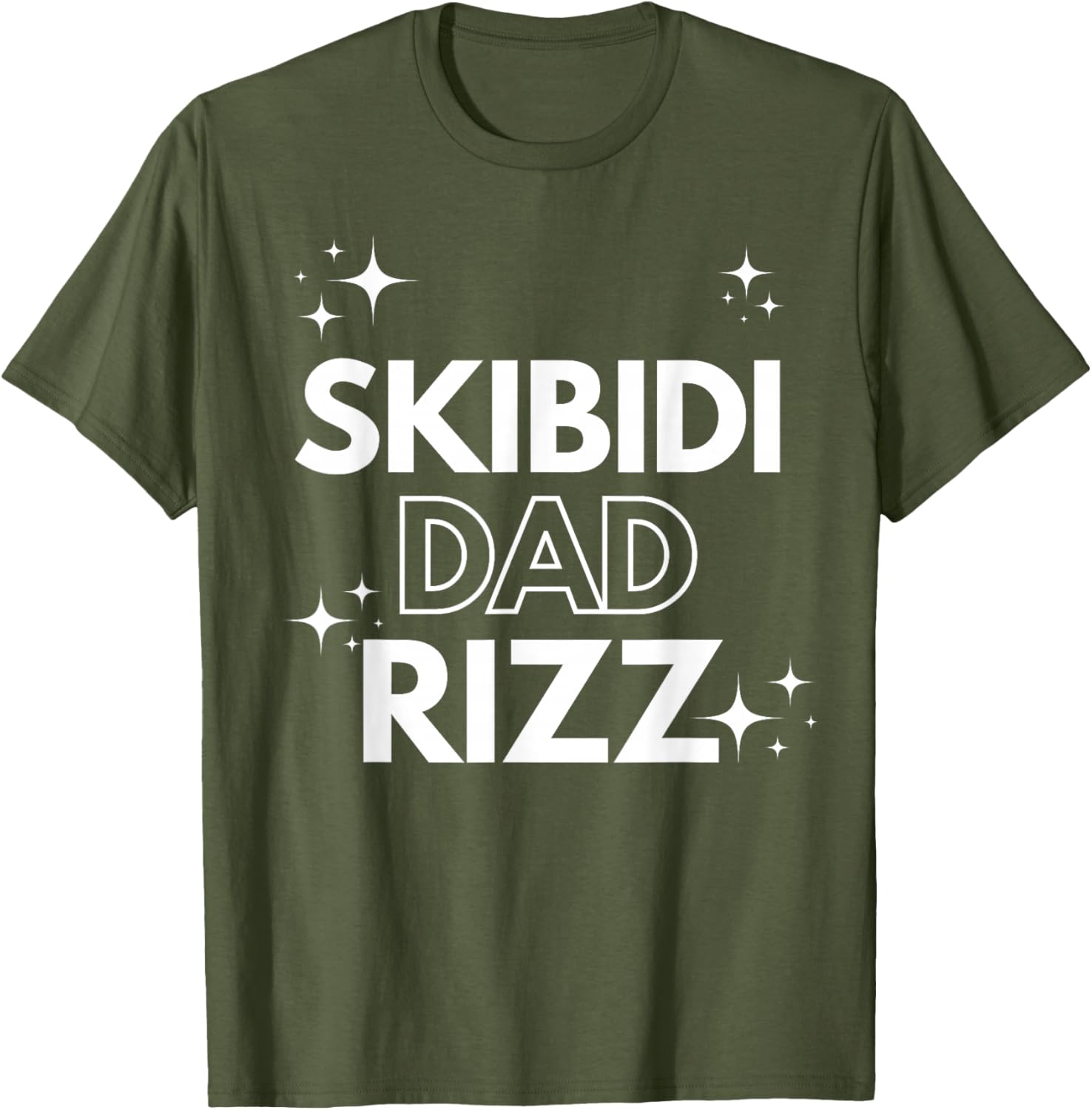 Funny Father's Day Skibidi Dad Rizz T-Shirt for Middle School Dads - 4
