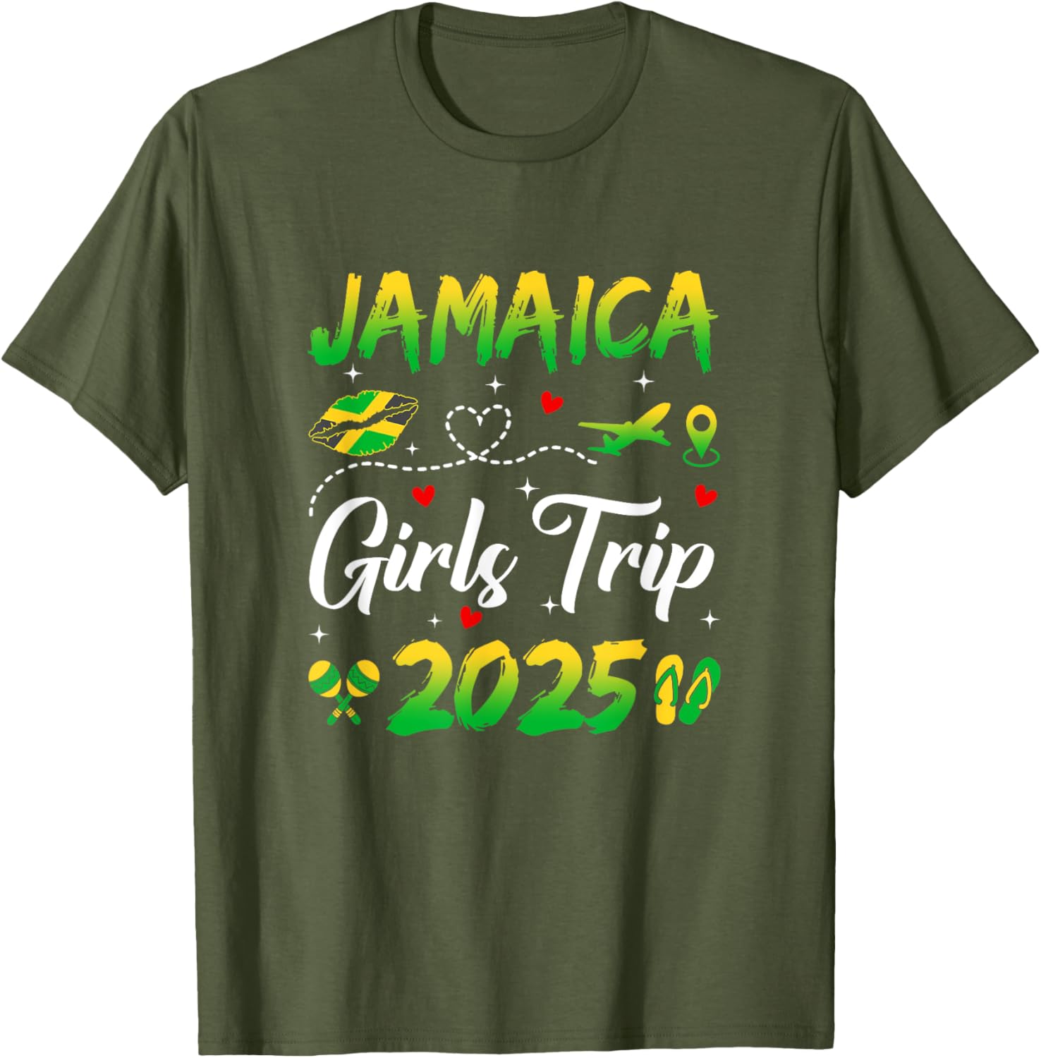 Jamaica Girls Trip 2025 Summer Matching T-Shirts for Fun Getaways - 16