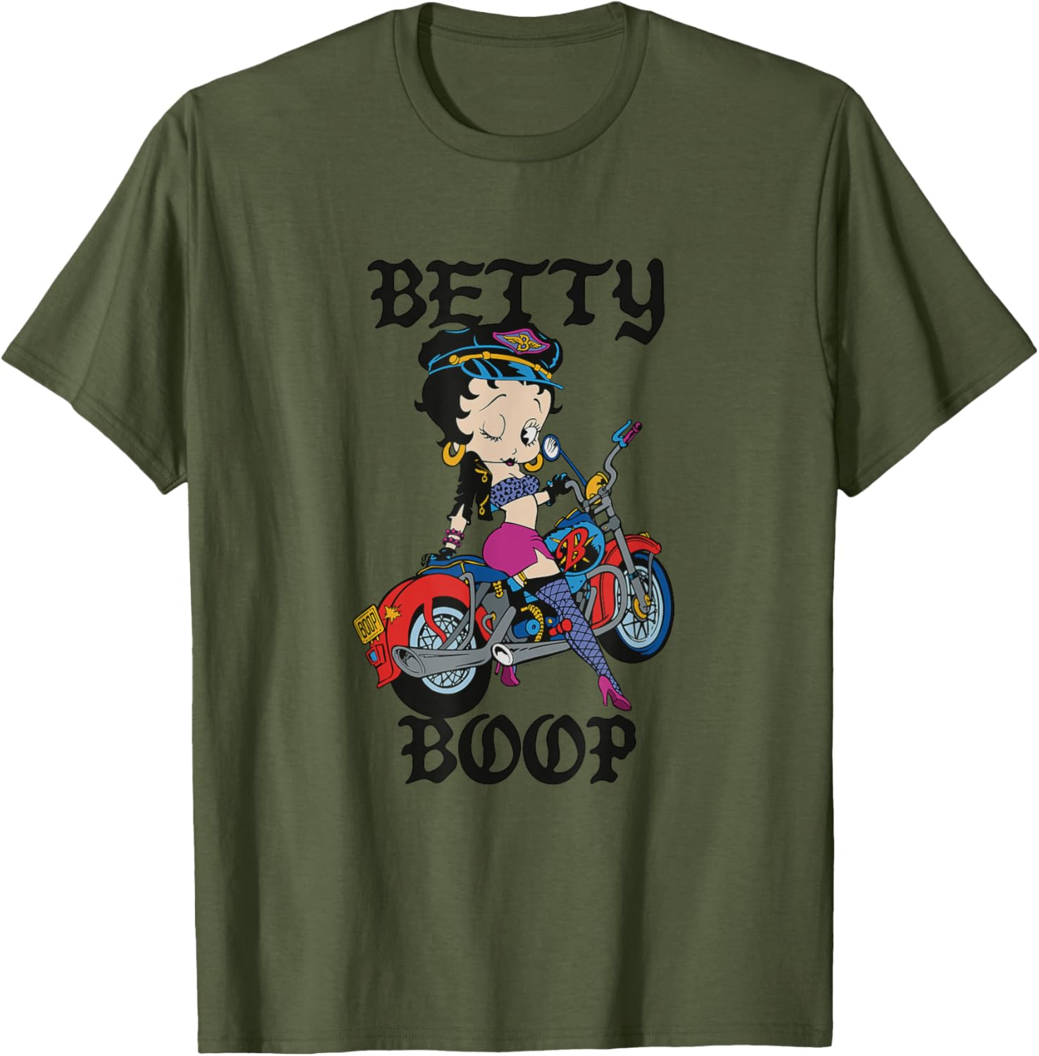 Betty Boop Vintage Biker Babe T-Shirt for Cool Retro Fashion Lovers - 10