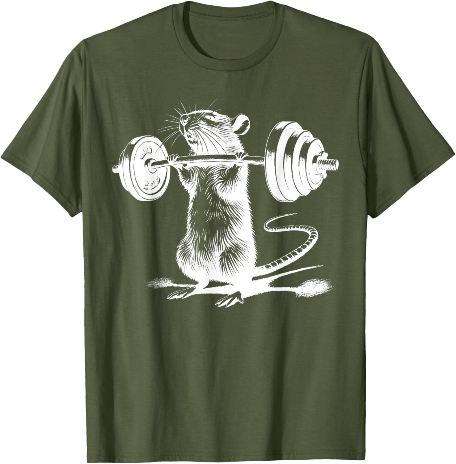 Retro Gym Rat Fitness T-Shirt for Bodybuilding and Weight Lifting Fans - 3