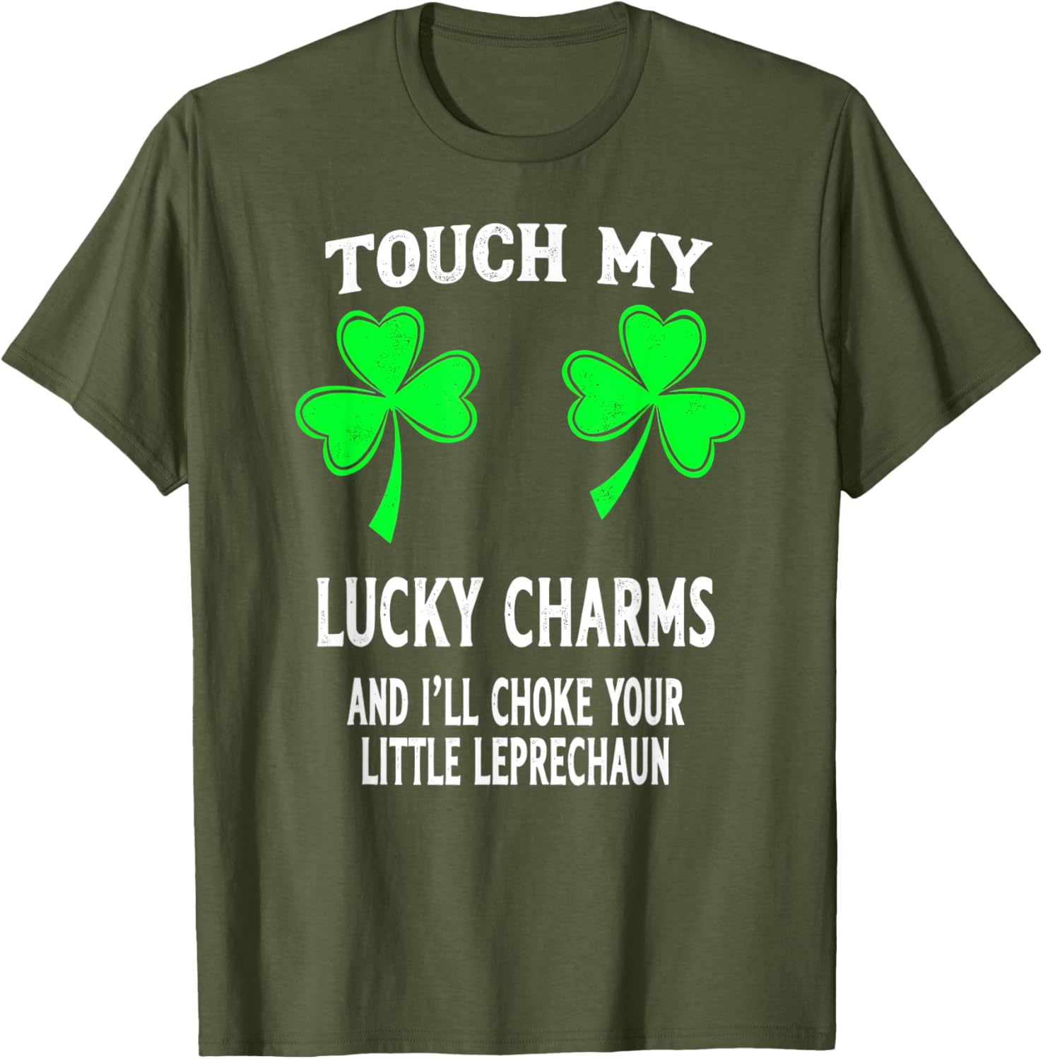St Patricks Day Shamrock Touch My Lucky Charms T-Shirt for Women - 5