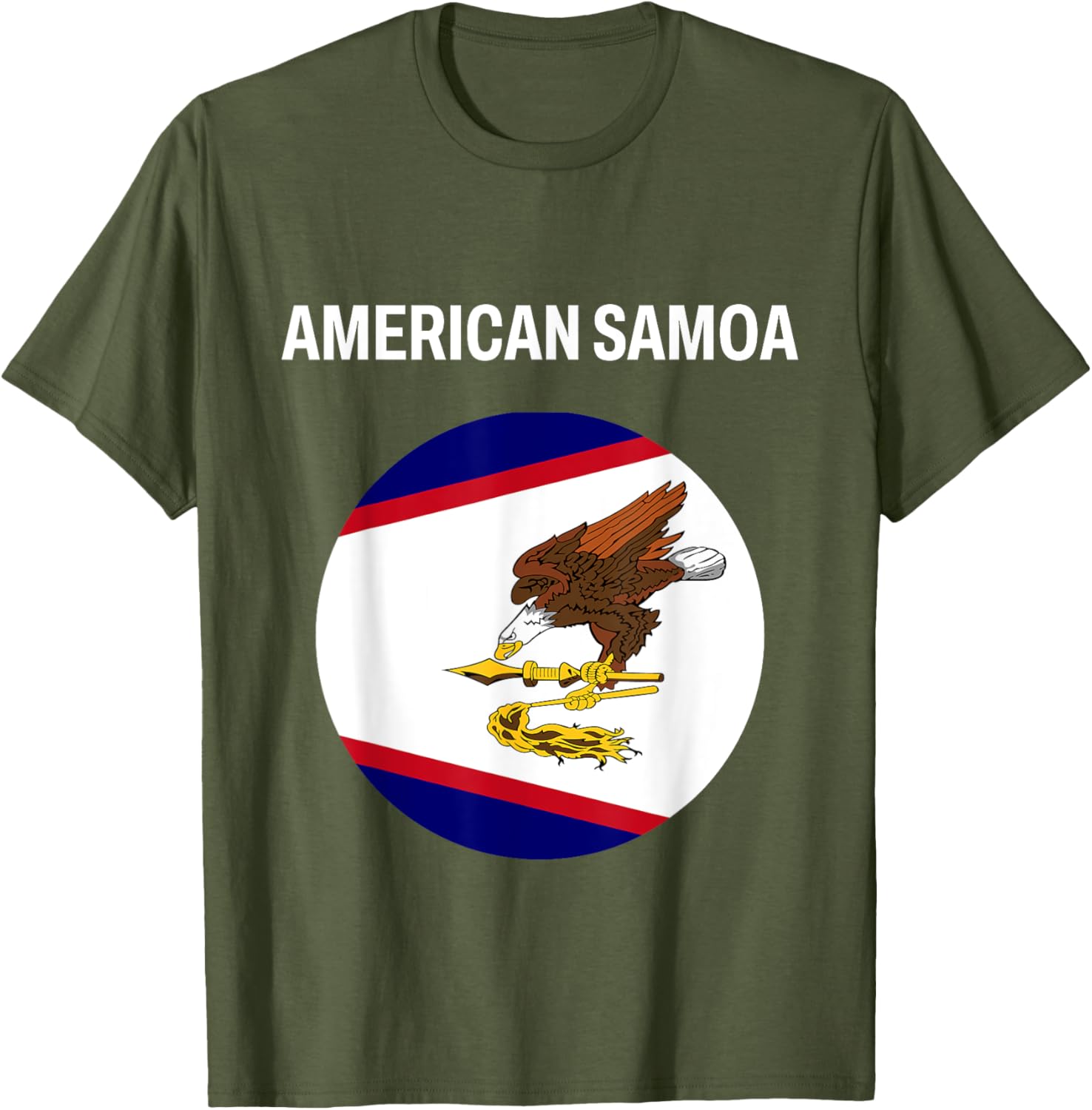 American Samoa Flag Modern T-Shirt for Stylish Casual Wear - 3
