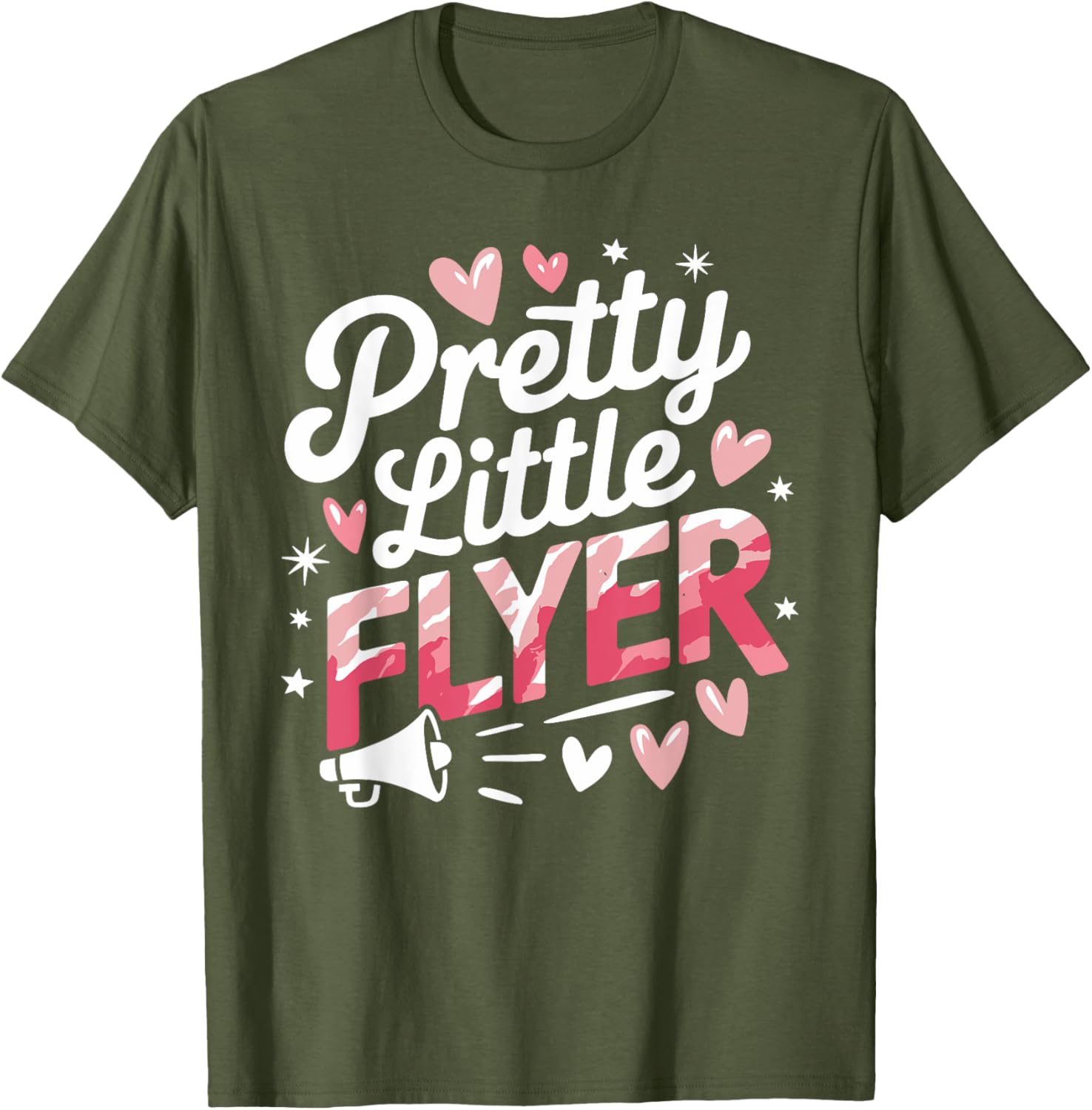 Pretty Little Flyer Cheerleader T-Shirt for Fans and Cheerleading Enthusiasts - 3