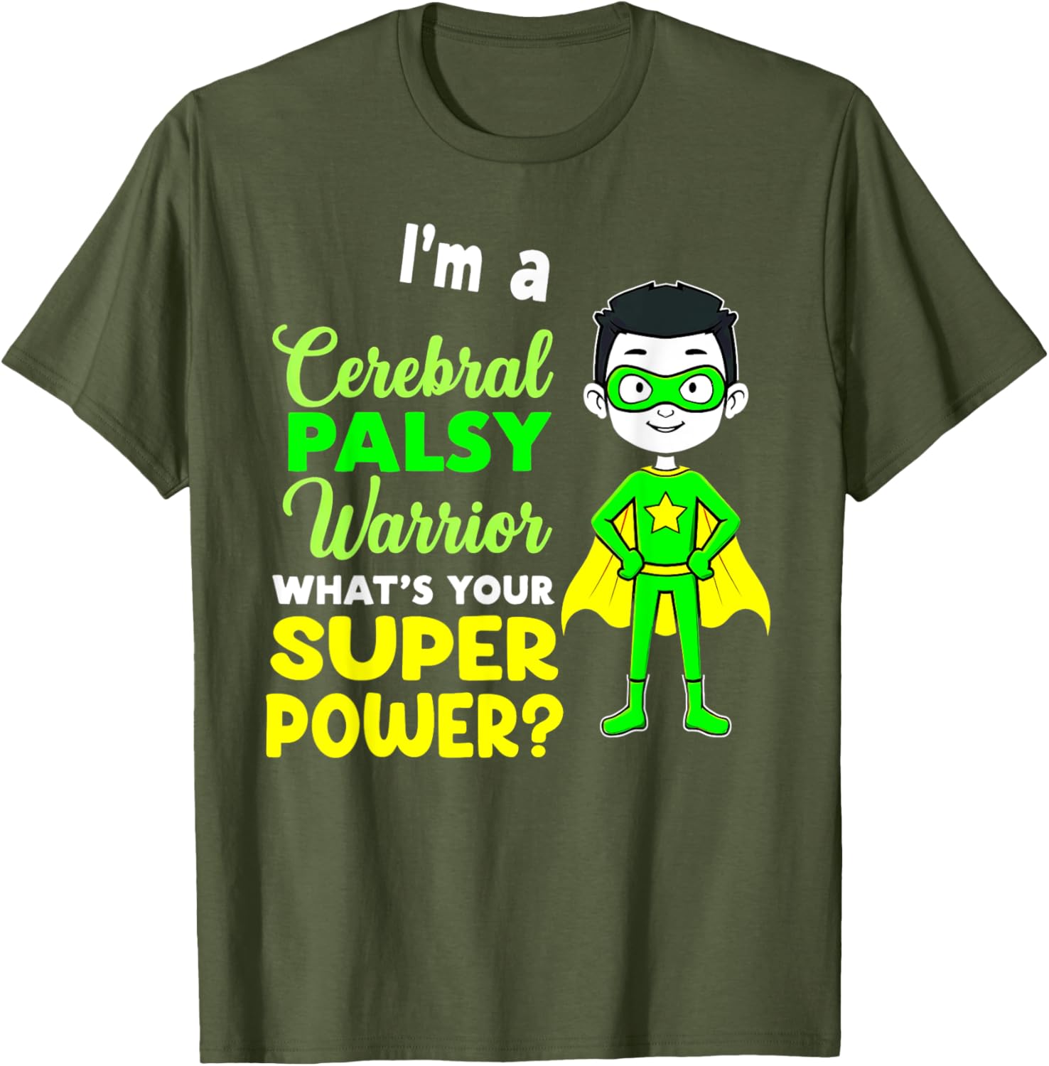 Kids Cerebral Palsy Warrior T-Shirt for Awareness and Support - 10