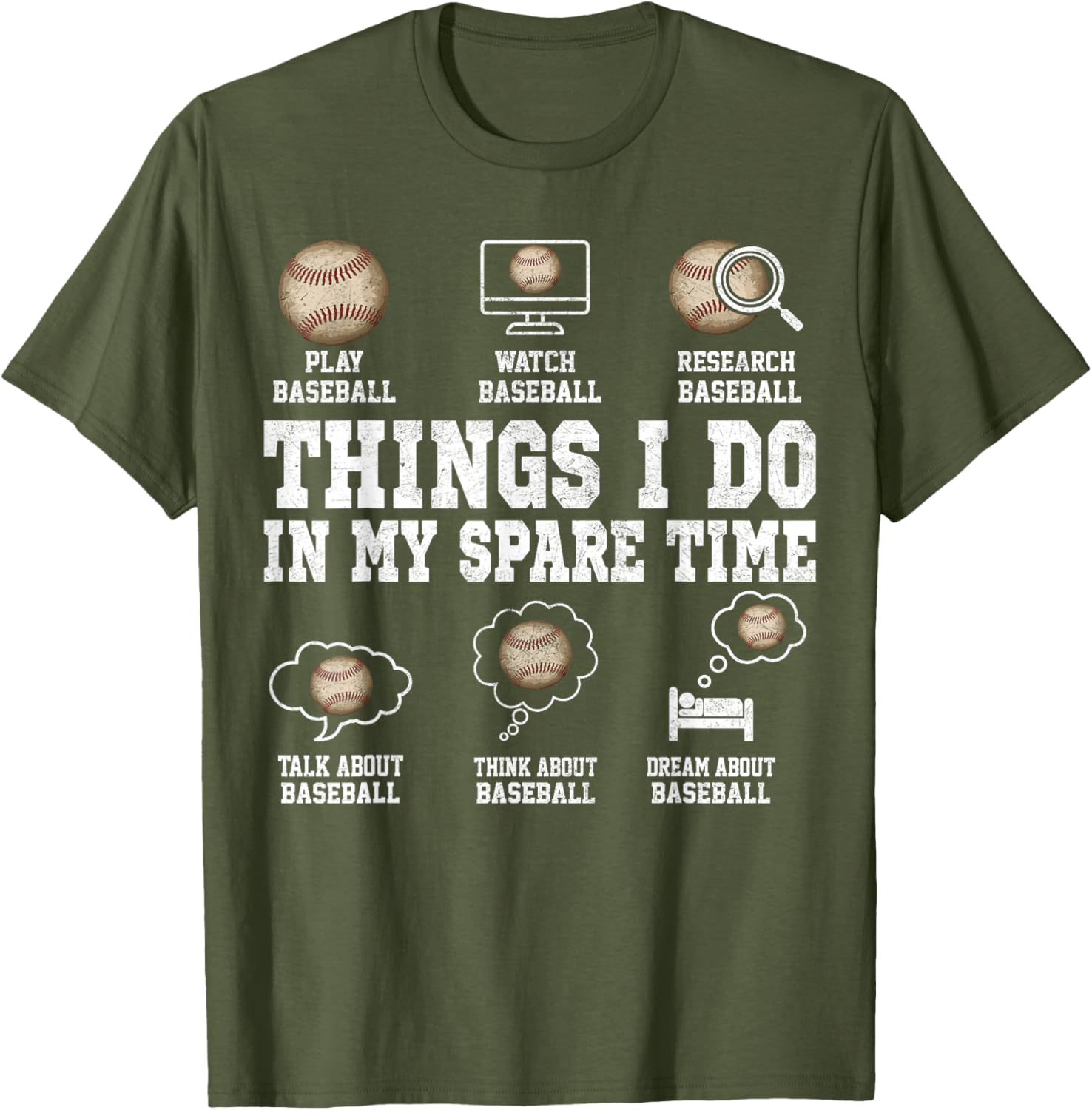 Funny Baseball Player T-Shirt for Fans Perfect for Spare Time Fun - 14