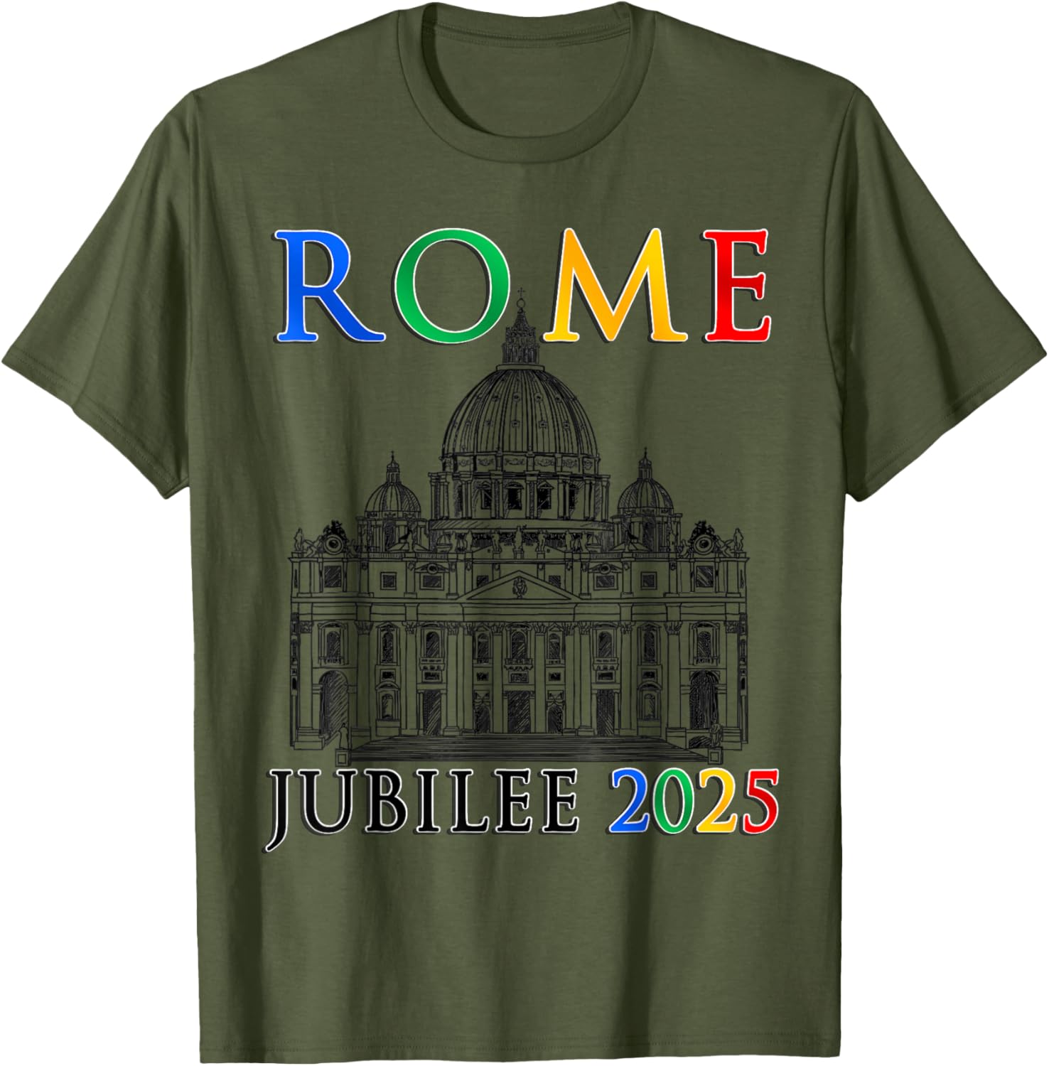 Rome Jubilee Pilgrims of Hope 2025 Vatican T-Shirt for Faithful Travelers - 4