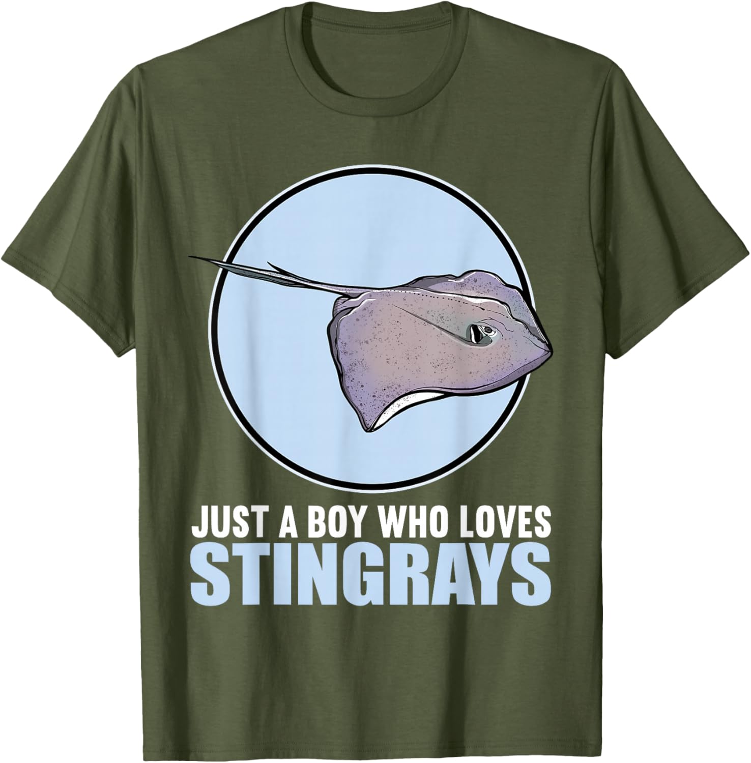 Just a Boy Who Loves Stingrays Cute Stingray T-Shirt for Kids - 3