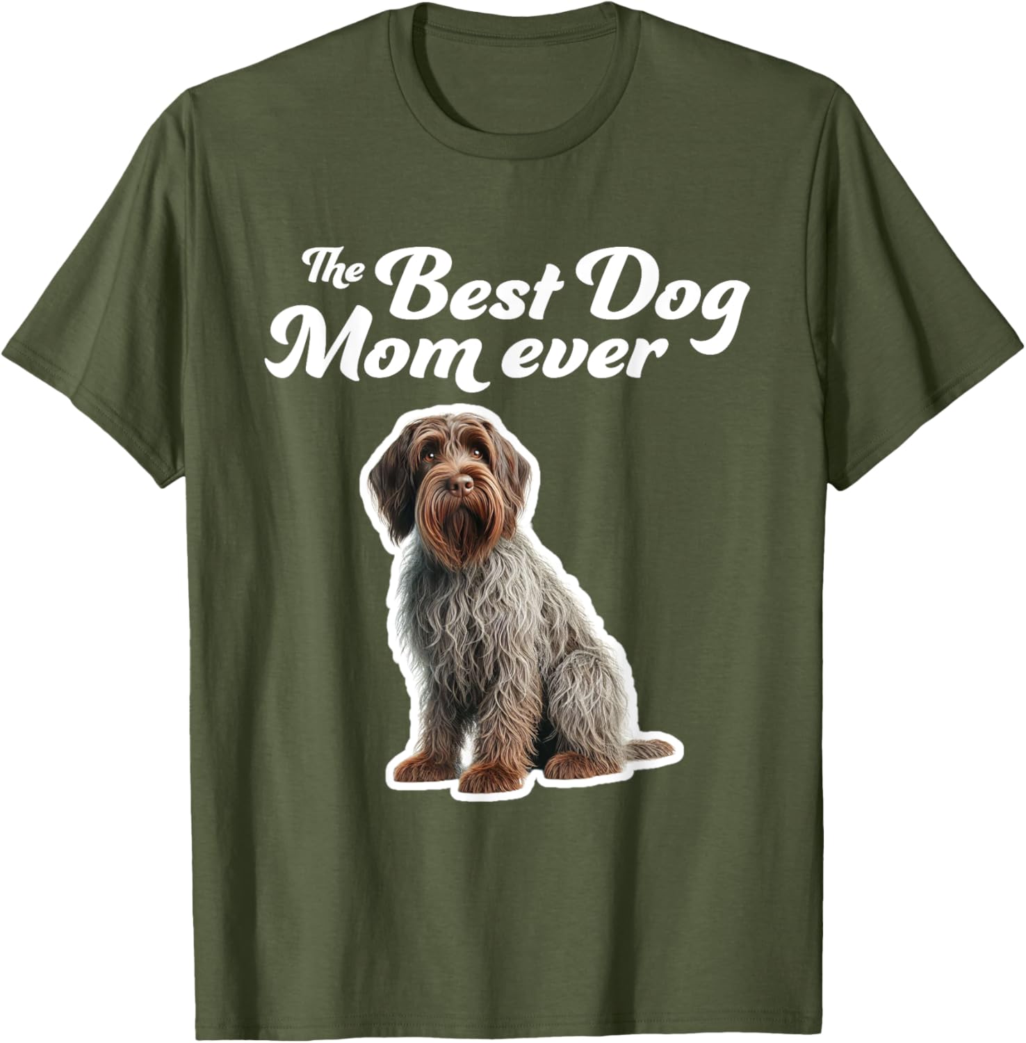 Best Dog Mom Ever T-Shirt for Wirehaired Pointing Griffon Lovers - 11