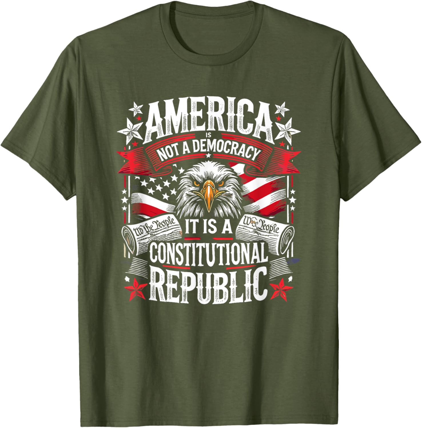 America Is Not A Democracy Constitutional Republic T-Shirt for Freedom Lovers - 29
