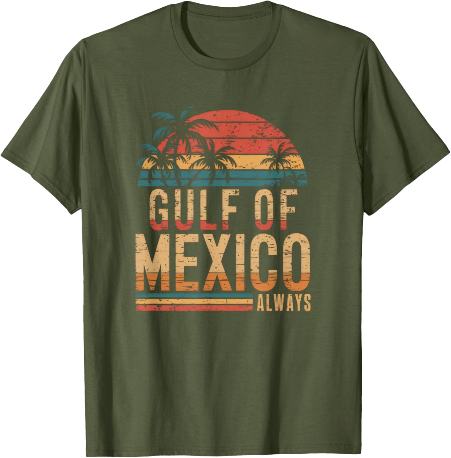 Retro Vintage Gulf of Mexico T-Shirt for Casual Comfort and Style - 10