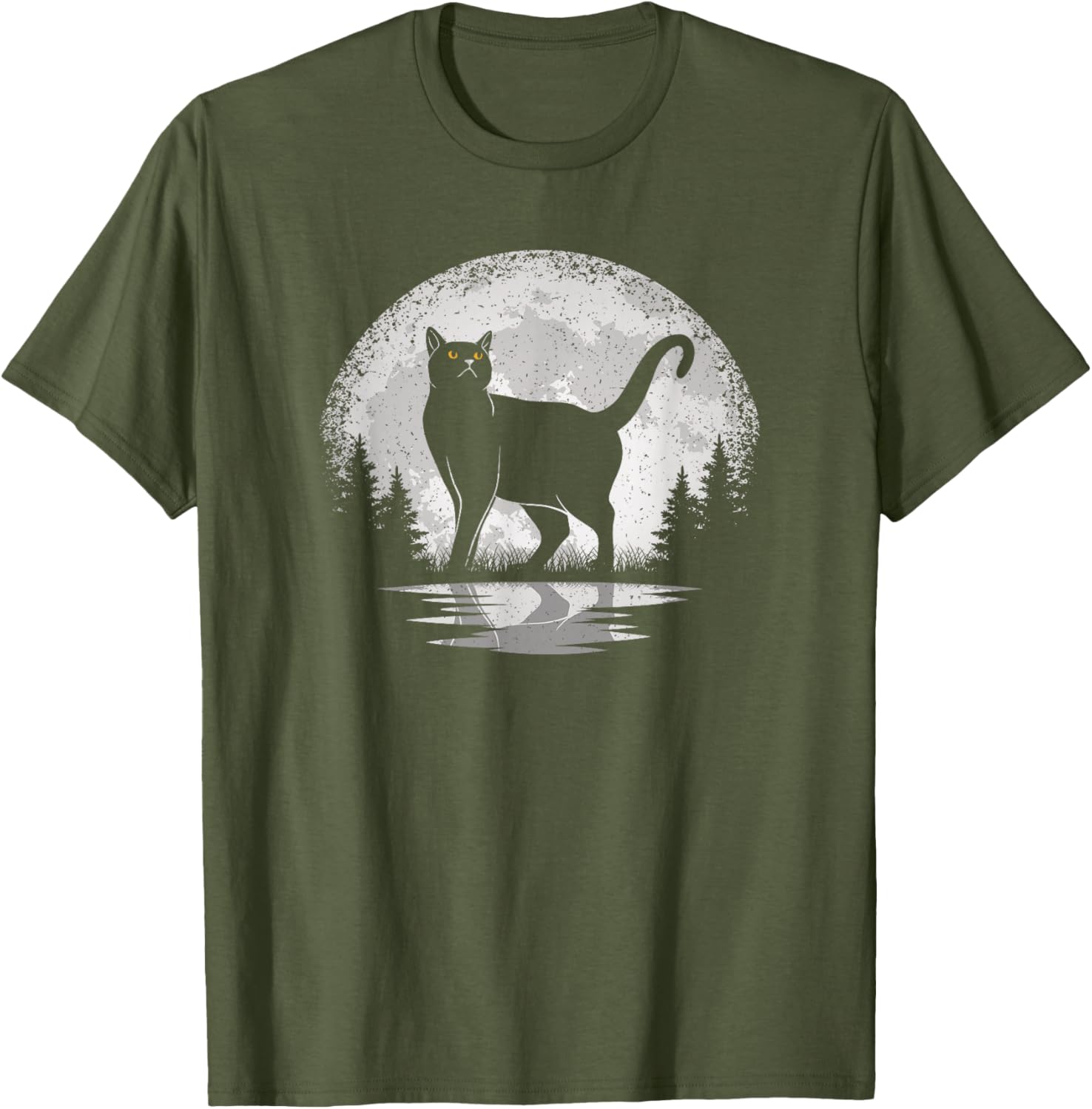 Vintage Cat Moon T-Shirt for Cat Lovers - Unisex Stylish Design - 2