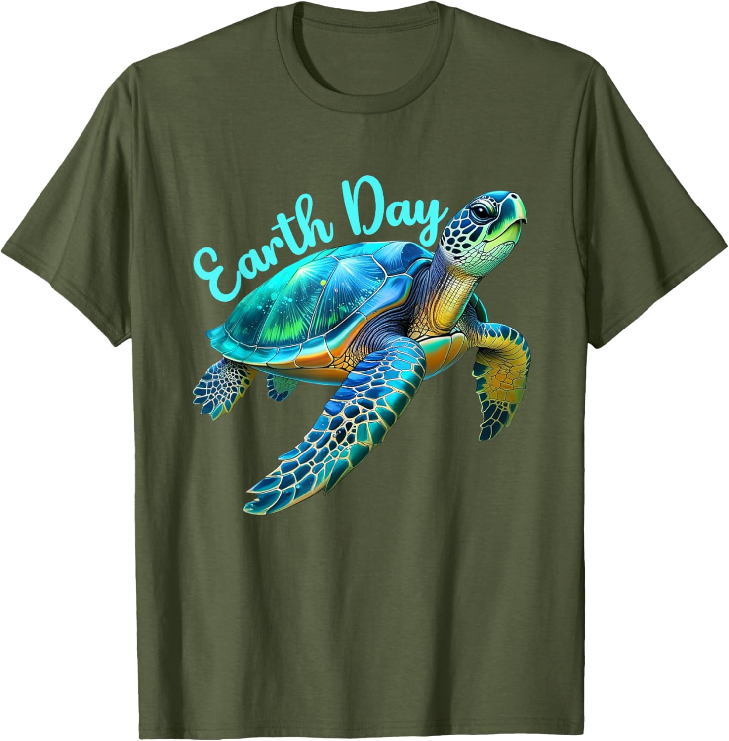 Sea Turtle Earth Day T-Shirt for Men and Women - Save the Planet! - 13