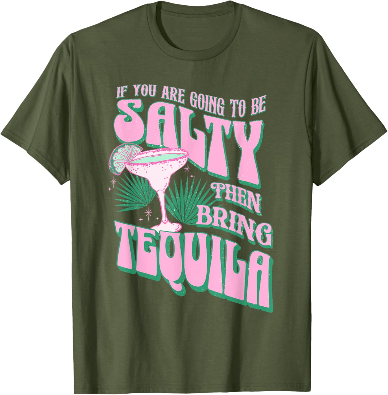 Salty Tequila Cocktail Drinking T-Shirt for Fun Summer Vibes - 1