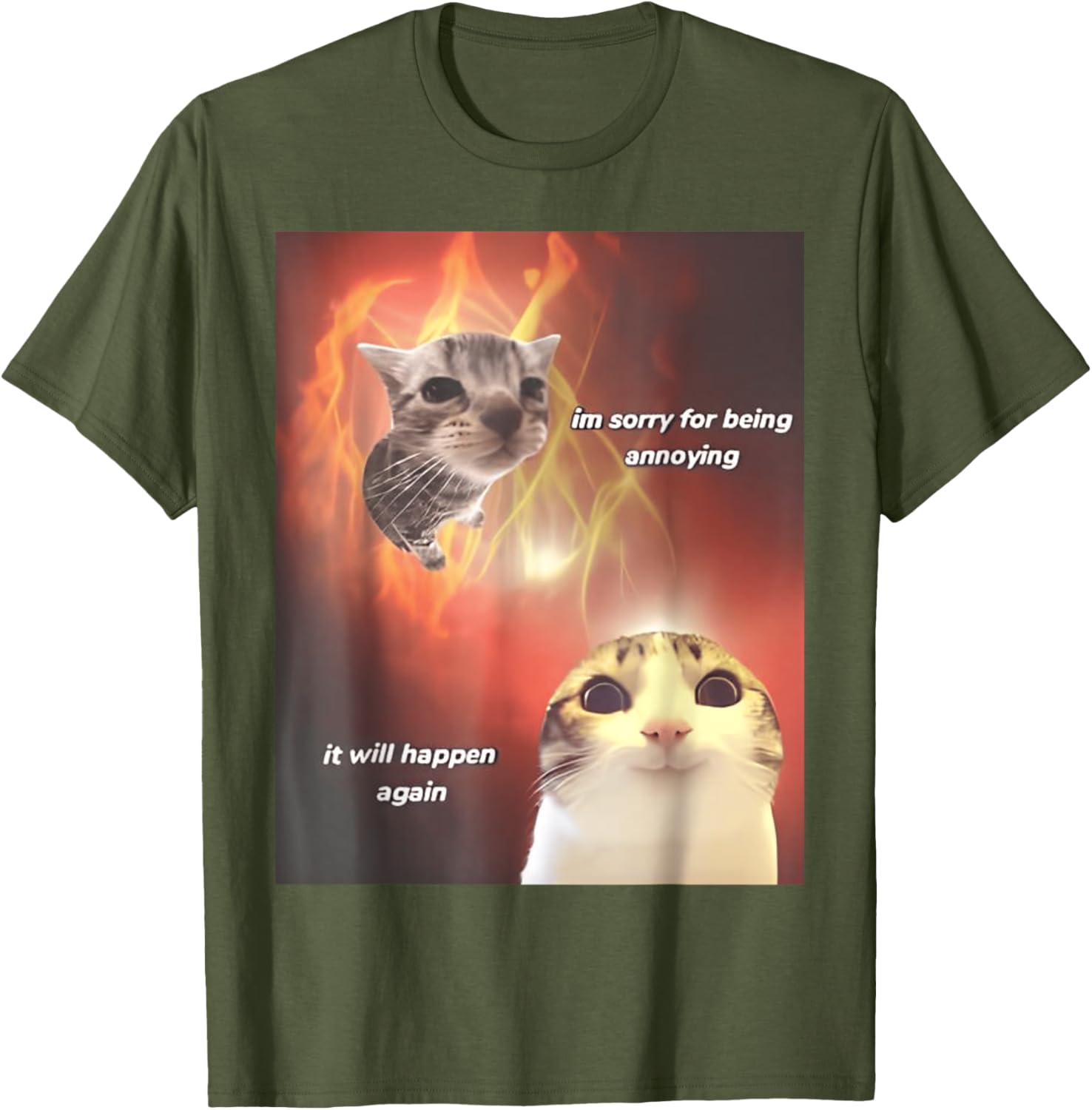 I'm Sorry For Being Annoying Cat T-Shirt for All Ages and Genders - 23