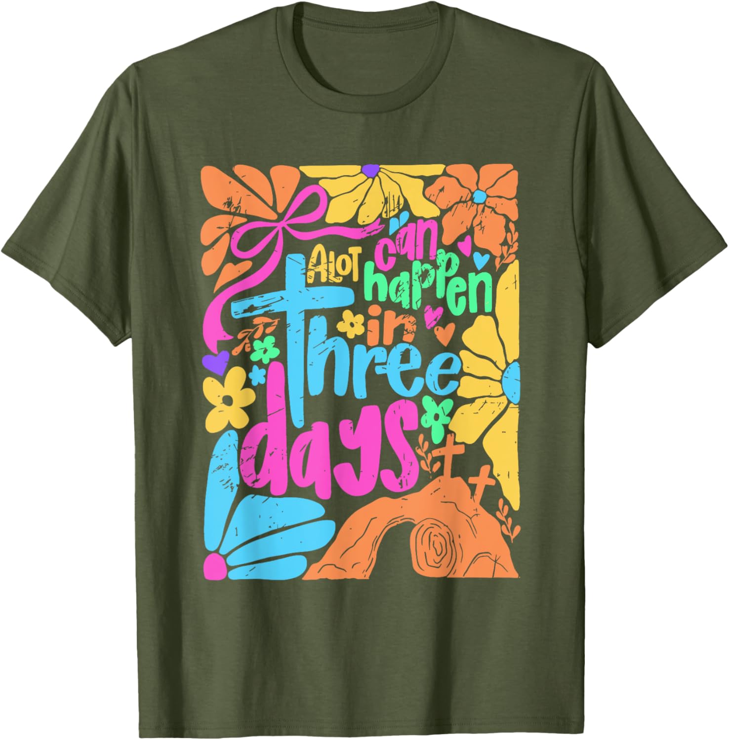 Jesus Good Friday Easter T-Shirt A Lot Can Happen In Three Days - 26