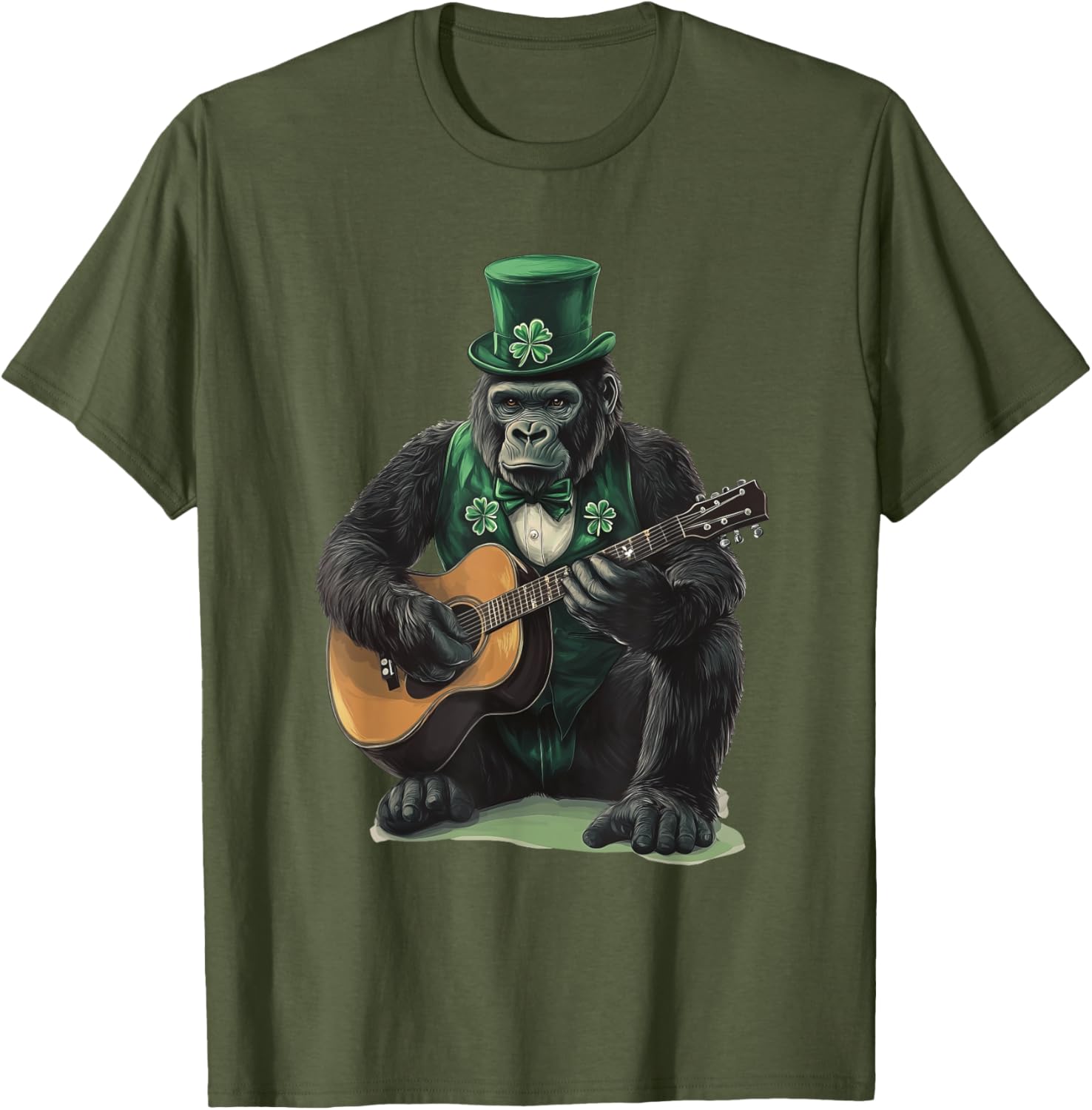 Saint Patrick's Day Gorilla T-Shirt Fun Style for Holiday Celebrations - 9