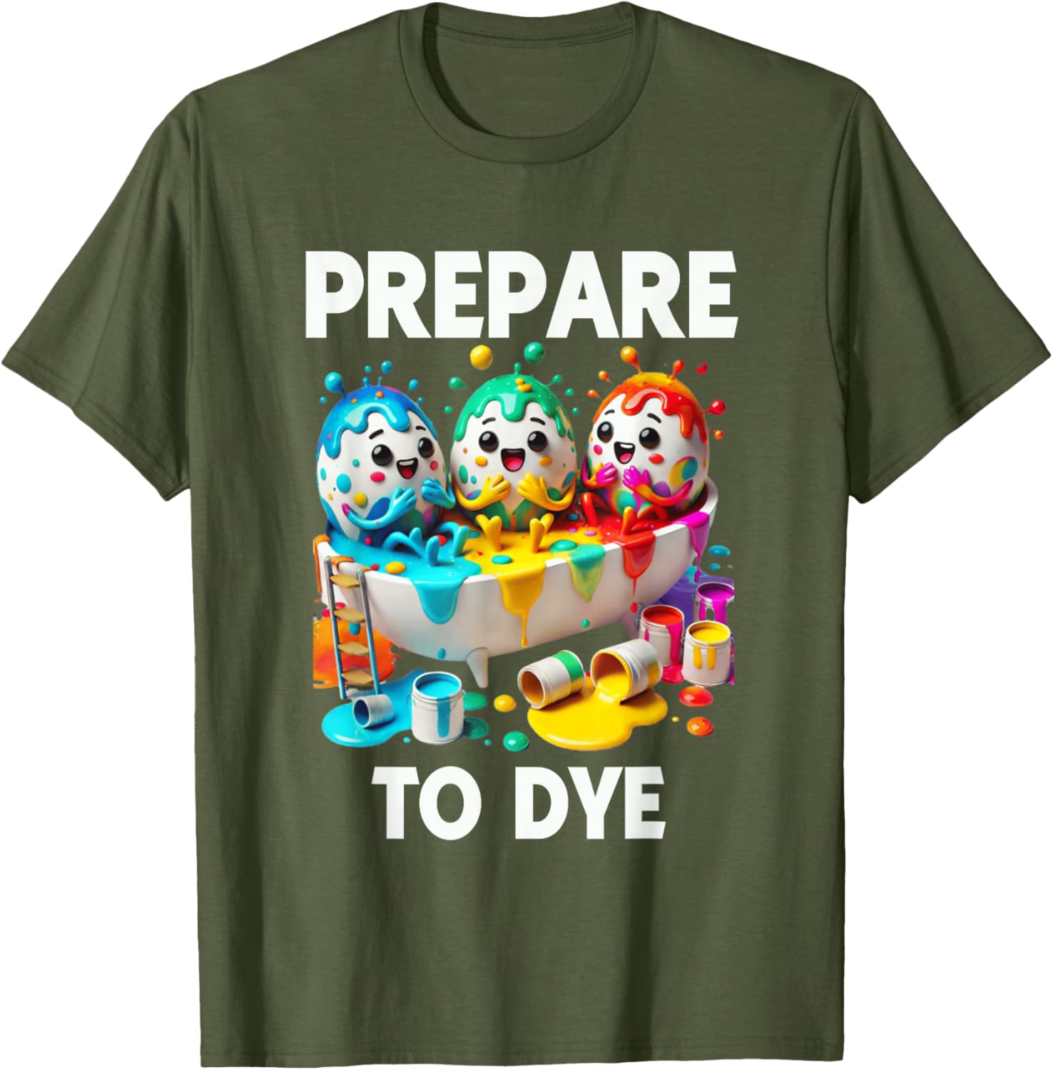 Prepare To Dye Funny Easter Egg T-Shirt for Men and Women - 10