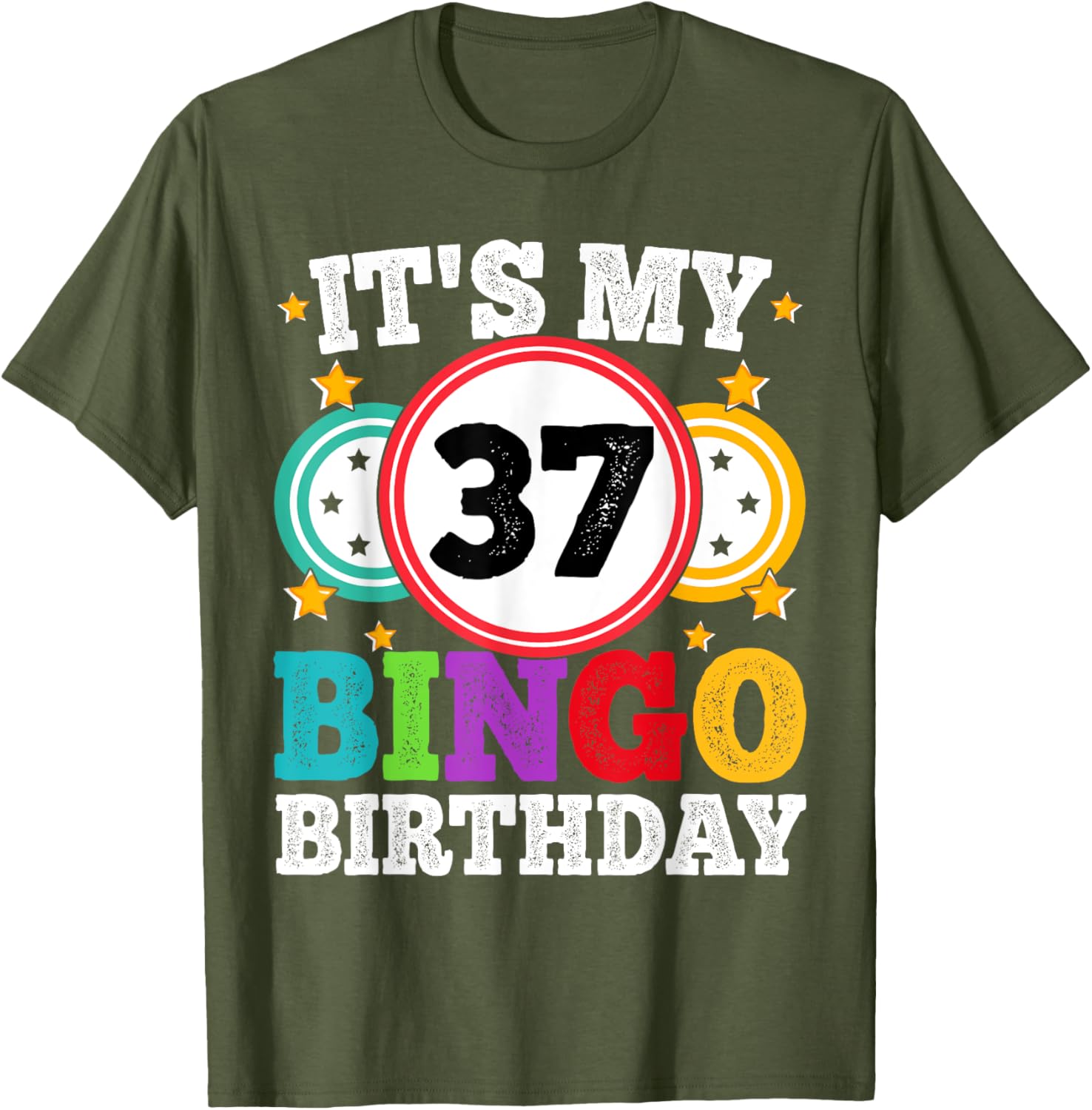 Funny Bingo 37th Birthday T-Shirt for Men and Women - Celebrate in Style - 20