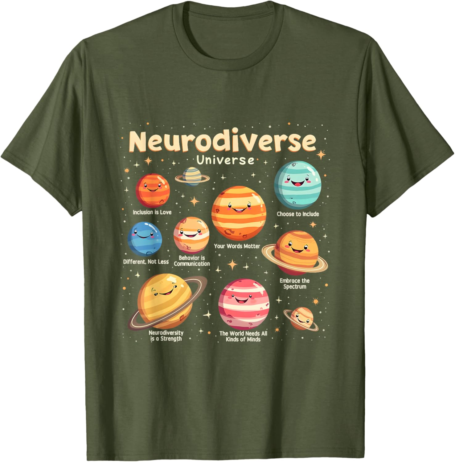 Neurodiverse Universe Autism Awareness T-Shirt - Celebrate Diversity in Style - 12