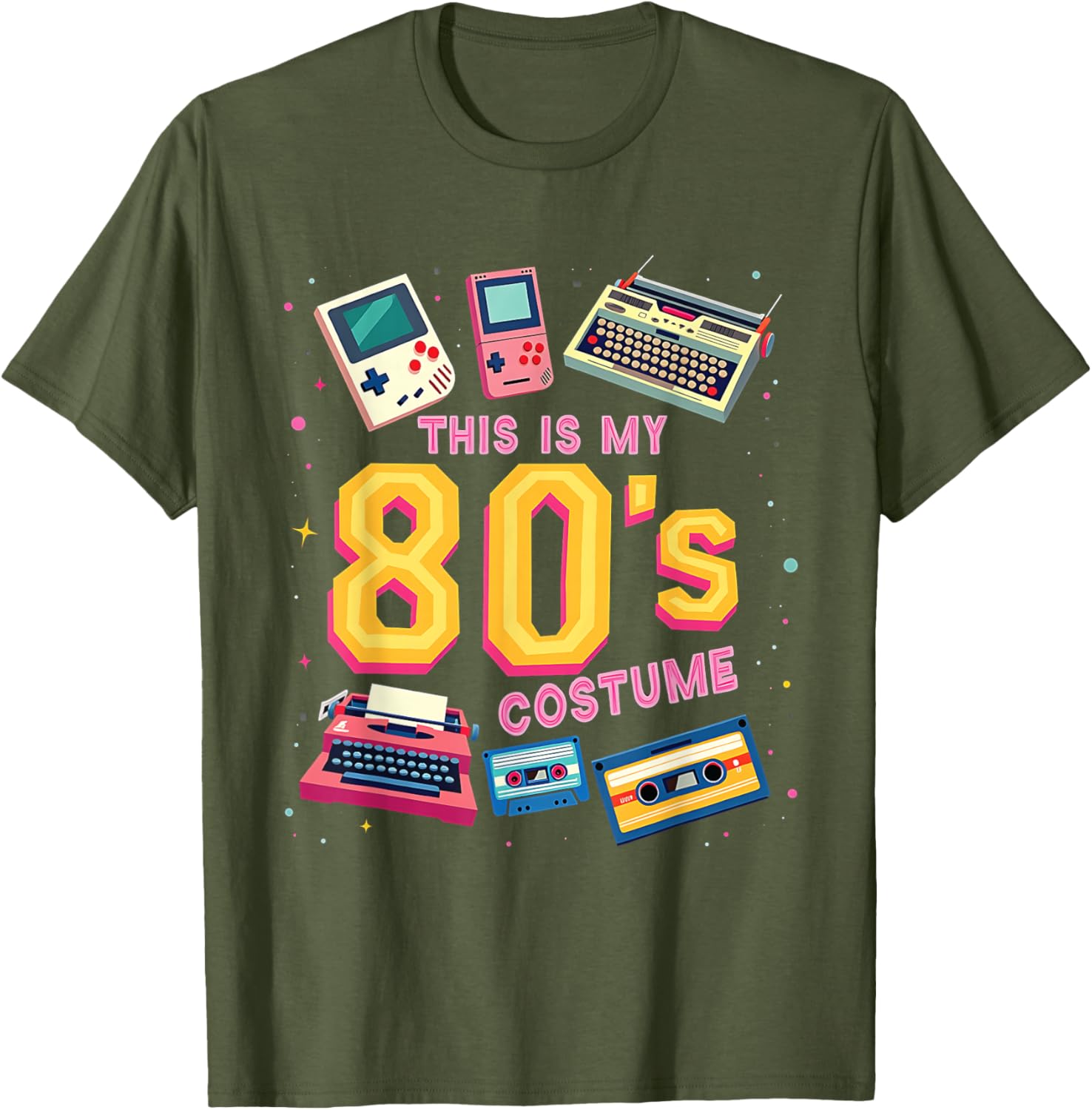 Retro 80's Costume Classic T-Shirt for Nostalgic Throwback Fun - 8