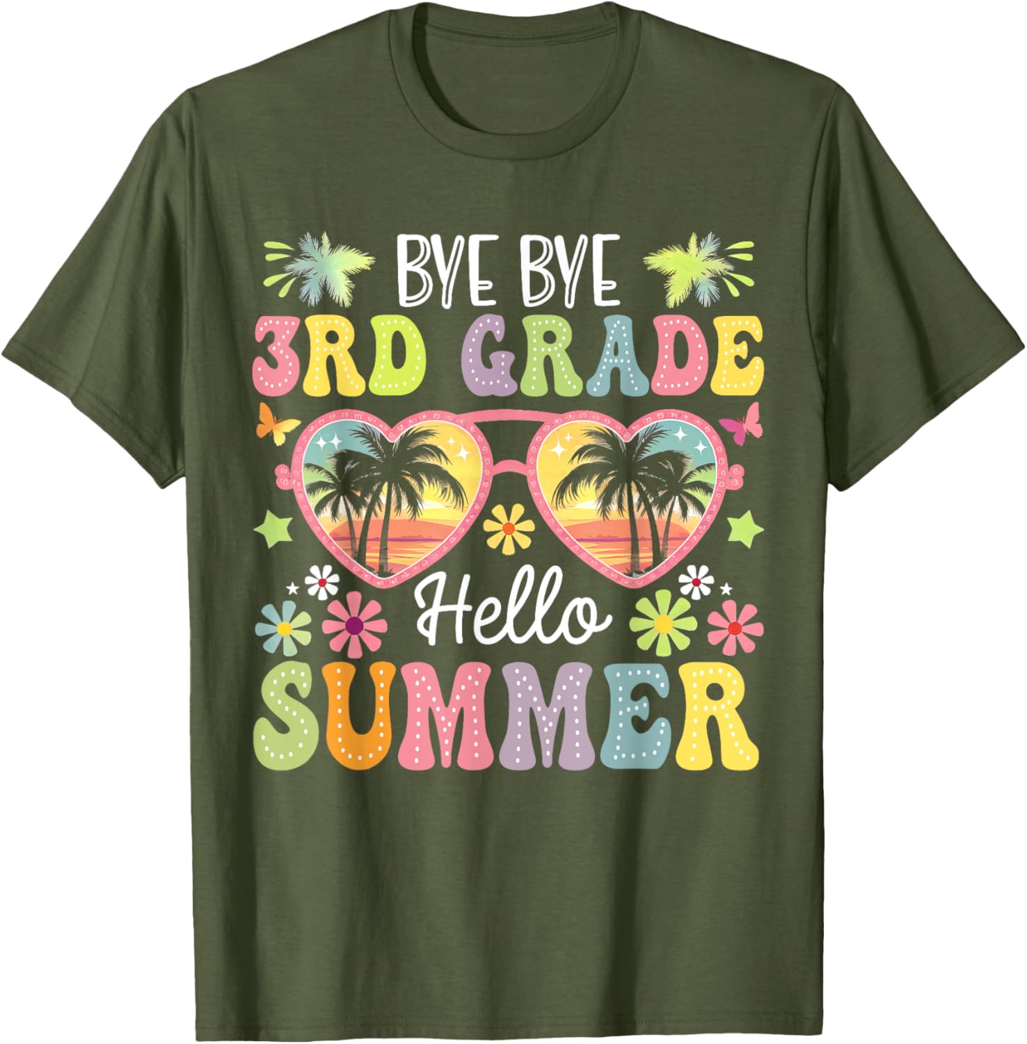 Goodbye 3rd Grade Hello Summer Kids T-Shirt for Boys Last Day of School - 16