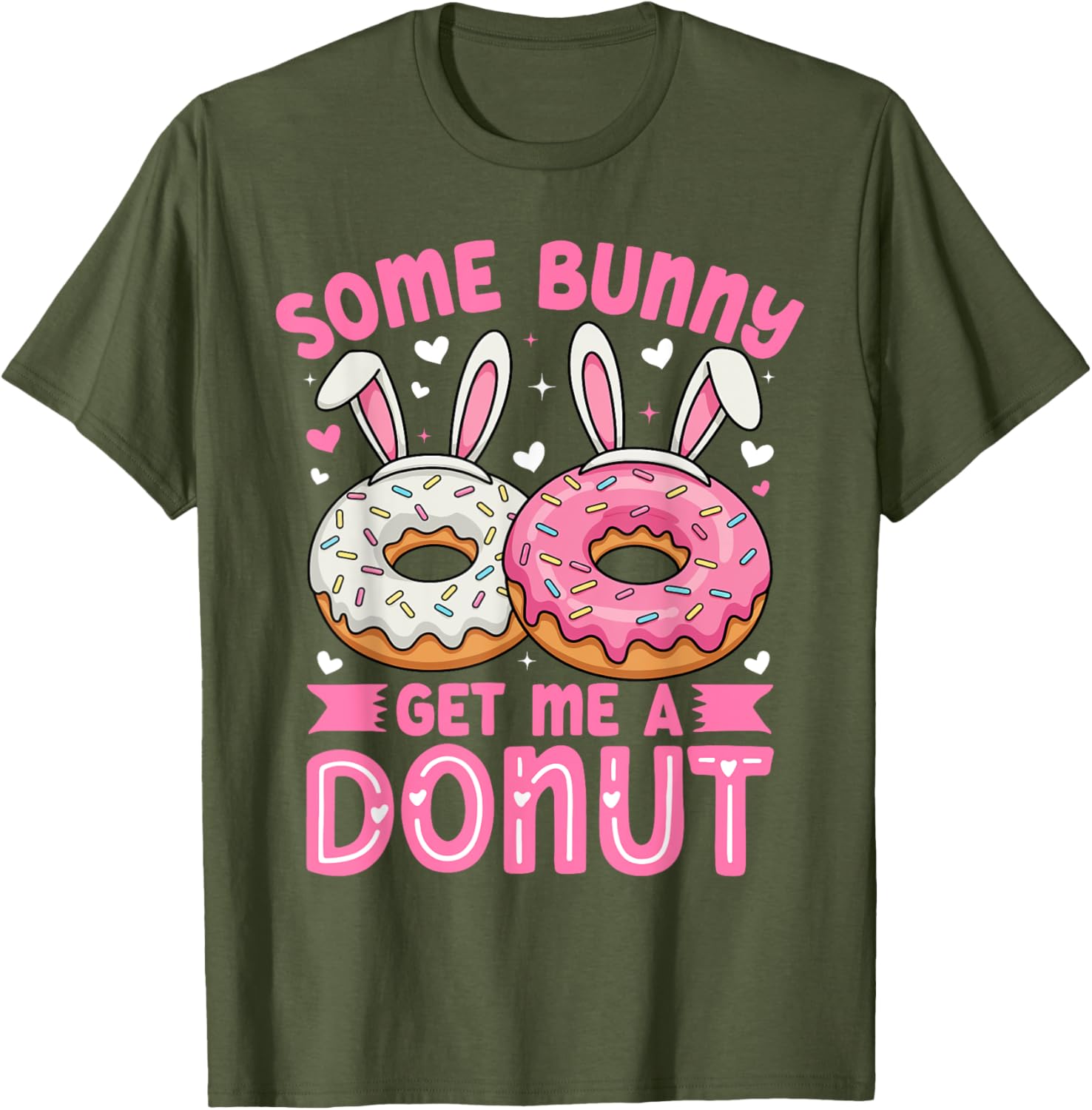 Some Bunny Get Me A Donut Funny Easter Bunny T-Shirt for Foodies - 1