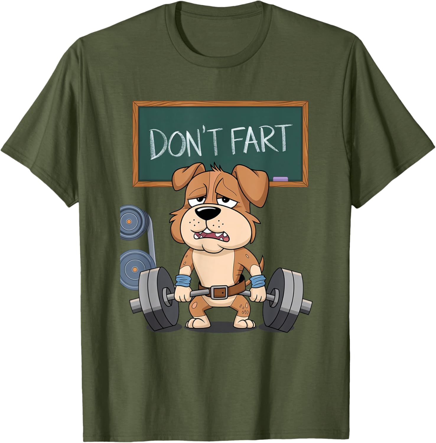 Funny Dog Don't Fart Gym Workout Tee for Men and Women Fitness Lovers - 25