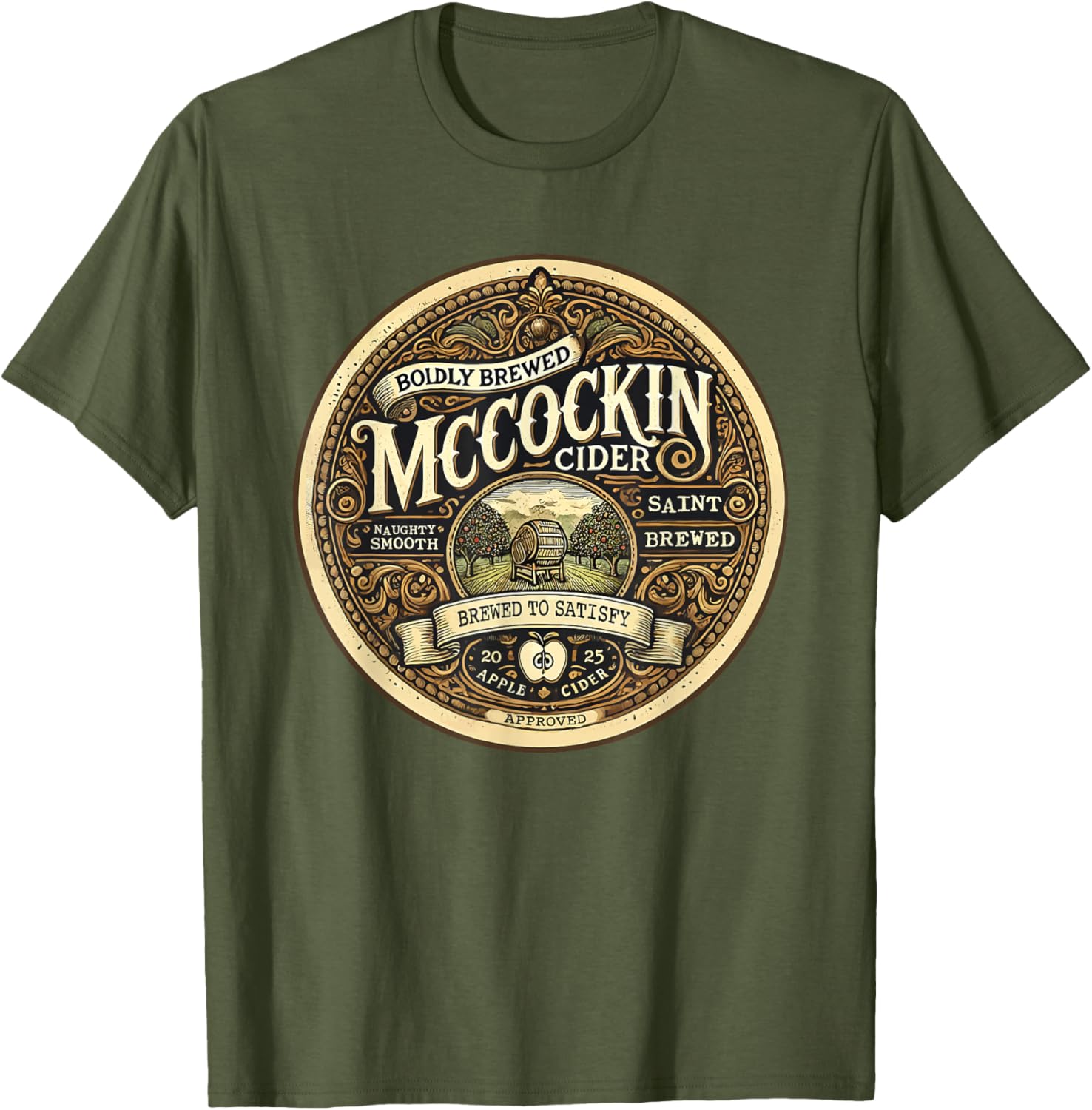 Funny Mccockin Cider St Patricks Day T-Shirt for Adults - Humor Apparel - 26