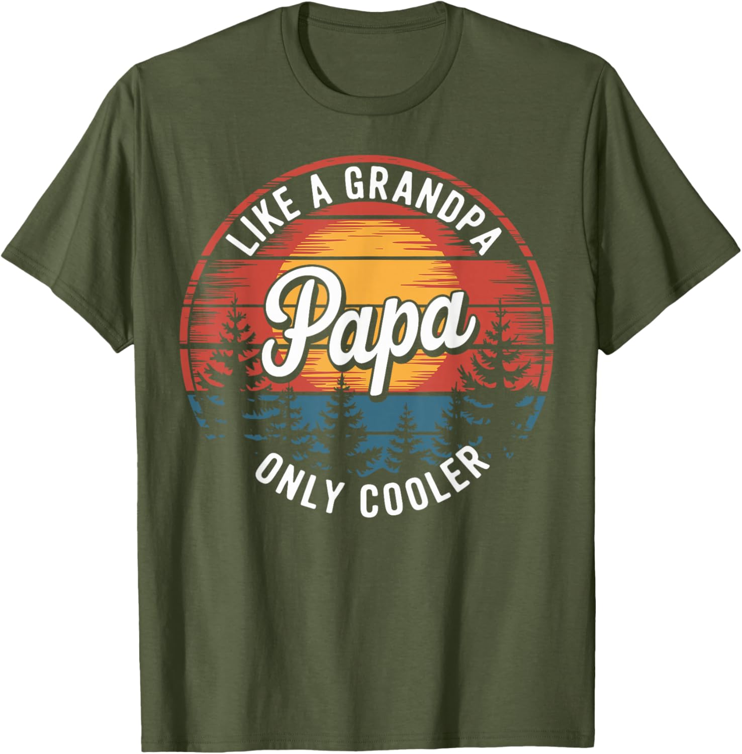 Cool Funny Dad T-Shirt Papa Like A Grandpa Definition Gift for Fathers - 16