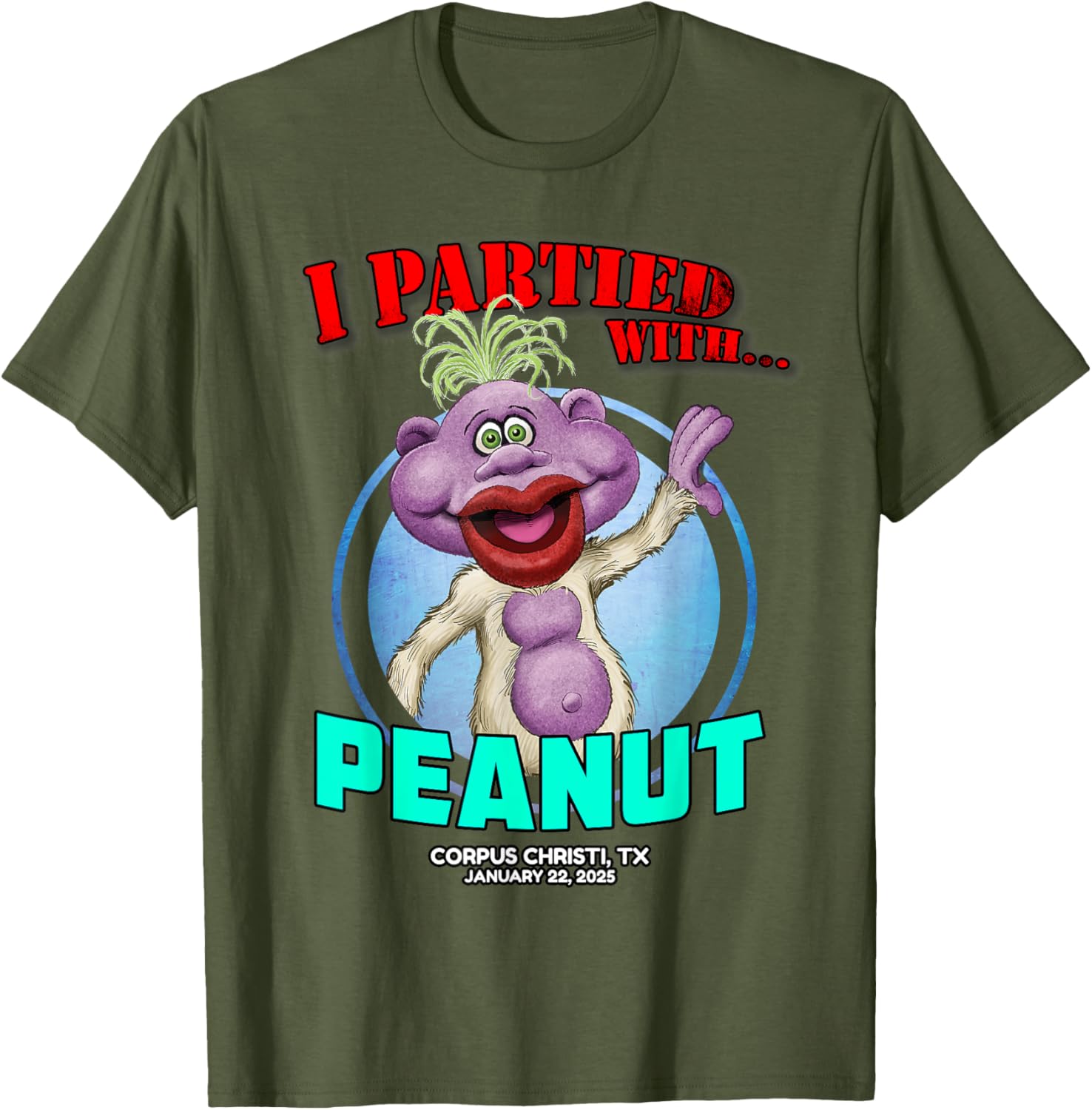 Jeff Dunham Peanut T-Shirt Black Limited Edition for Adults – Classic Fit - 7