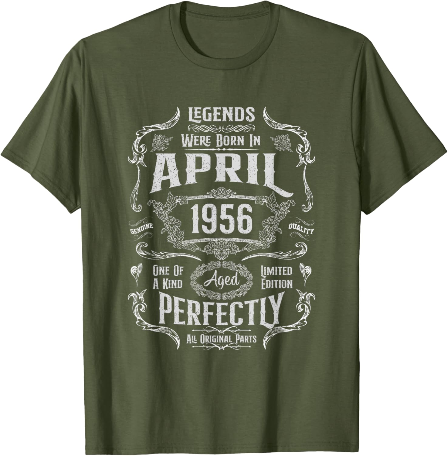 Vintage 69th Birthday Legends April 1956 T-Shirt for Memorable Celebrations - 16