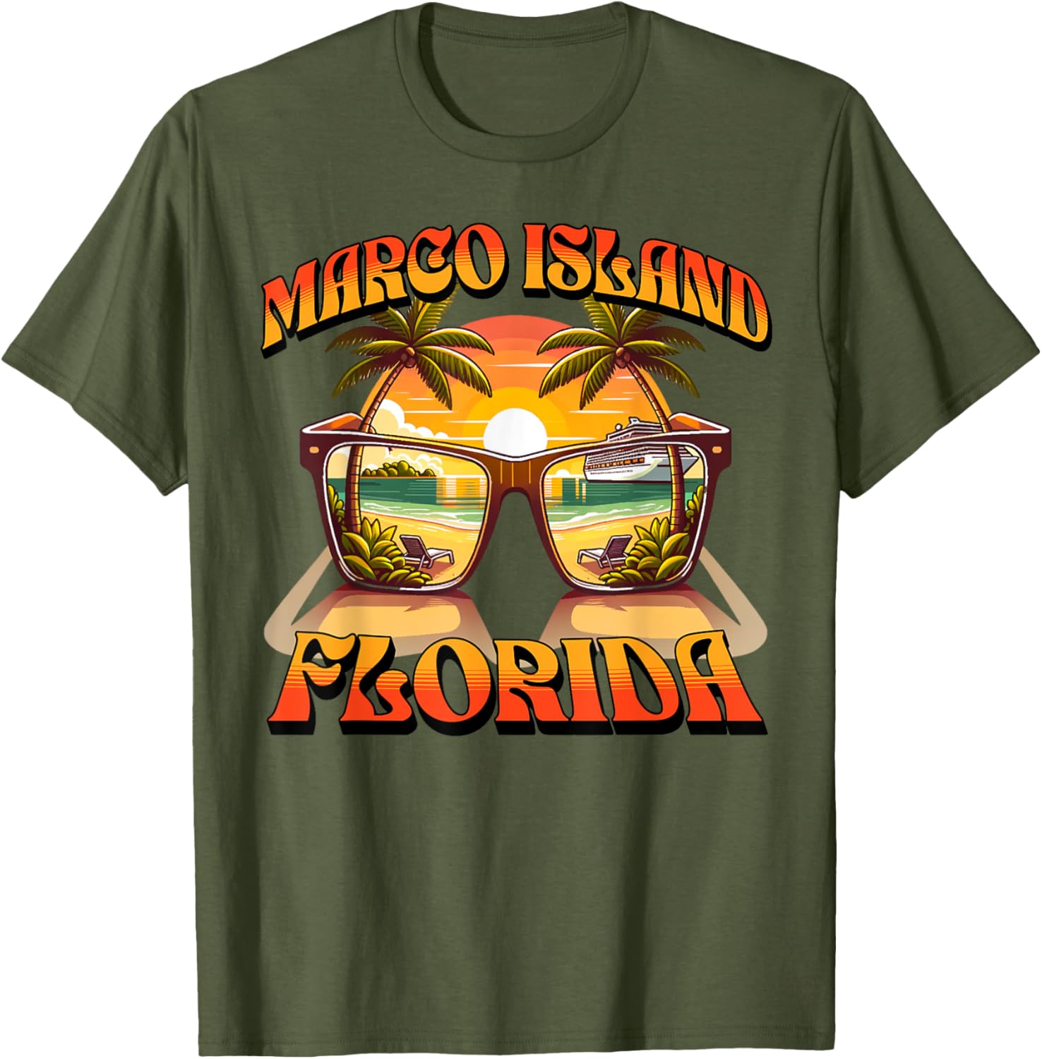 Marco Island T-Shirt for Casual Wear - Unique Island Style Apparel - 2