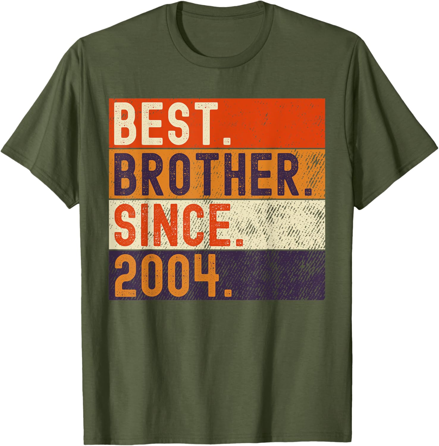 Vintage Best Brother Since 2004 Birthday T-Shirt for Family Celebrations - 13