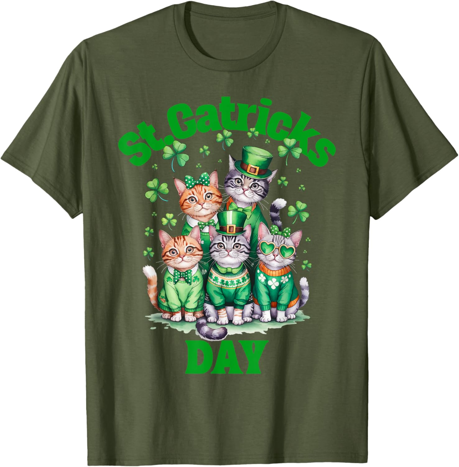 St Patricks Day Cats T-Shirt for Fun Saint Pattys Celebrations - 10