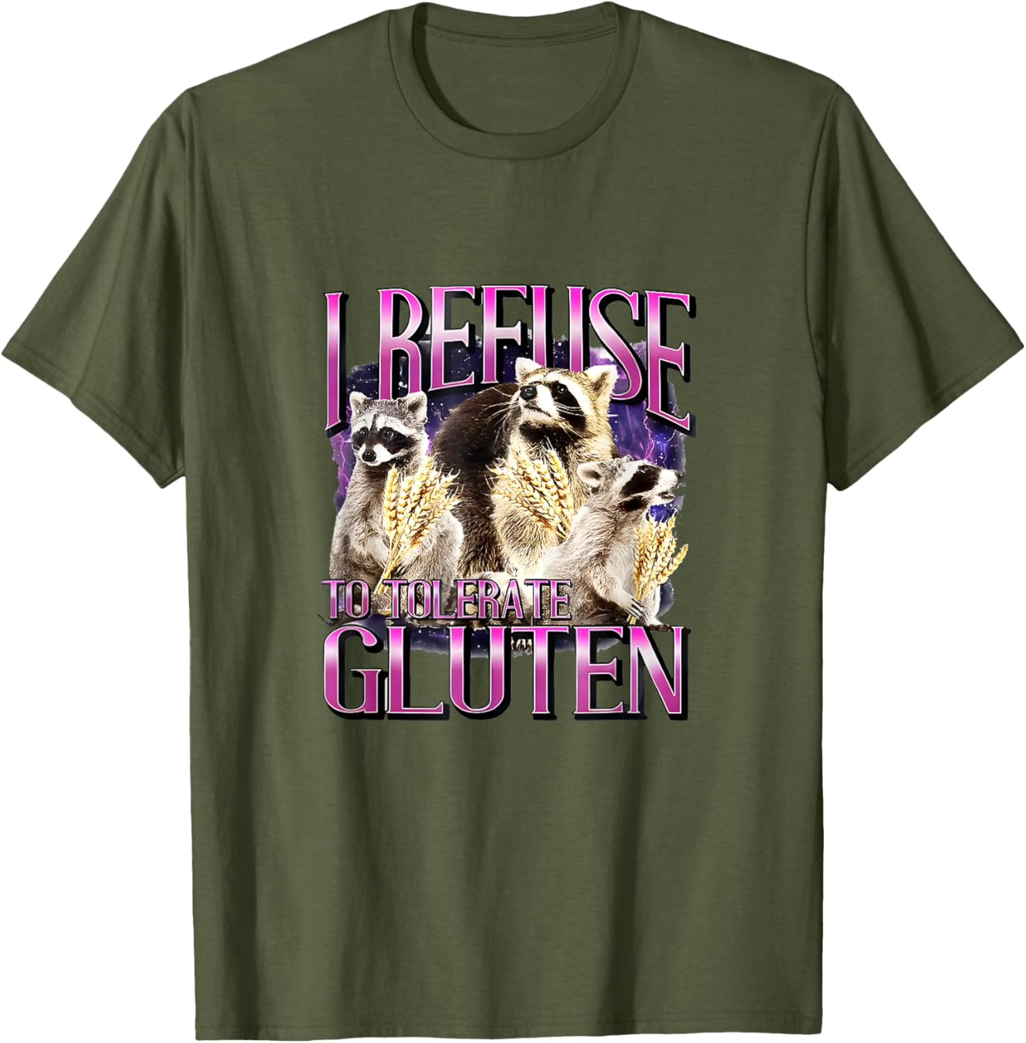 I Refuse To Tolerate Gluten T-Shirt Fun Gluten-Free Apparel - 10