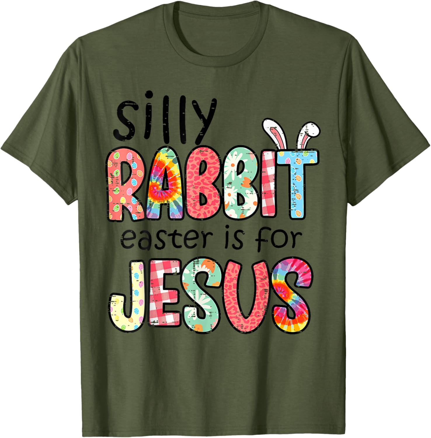 Silly Rabbit Easter T-Shirt for Jesus – Fun Religious Tee for Kids & Adults - 17