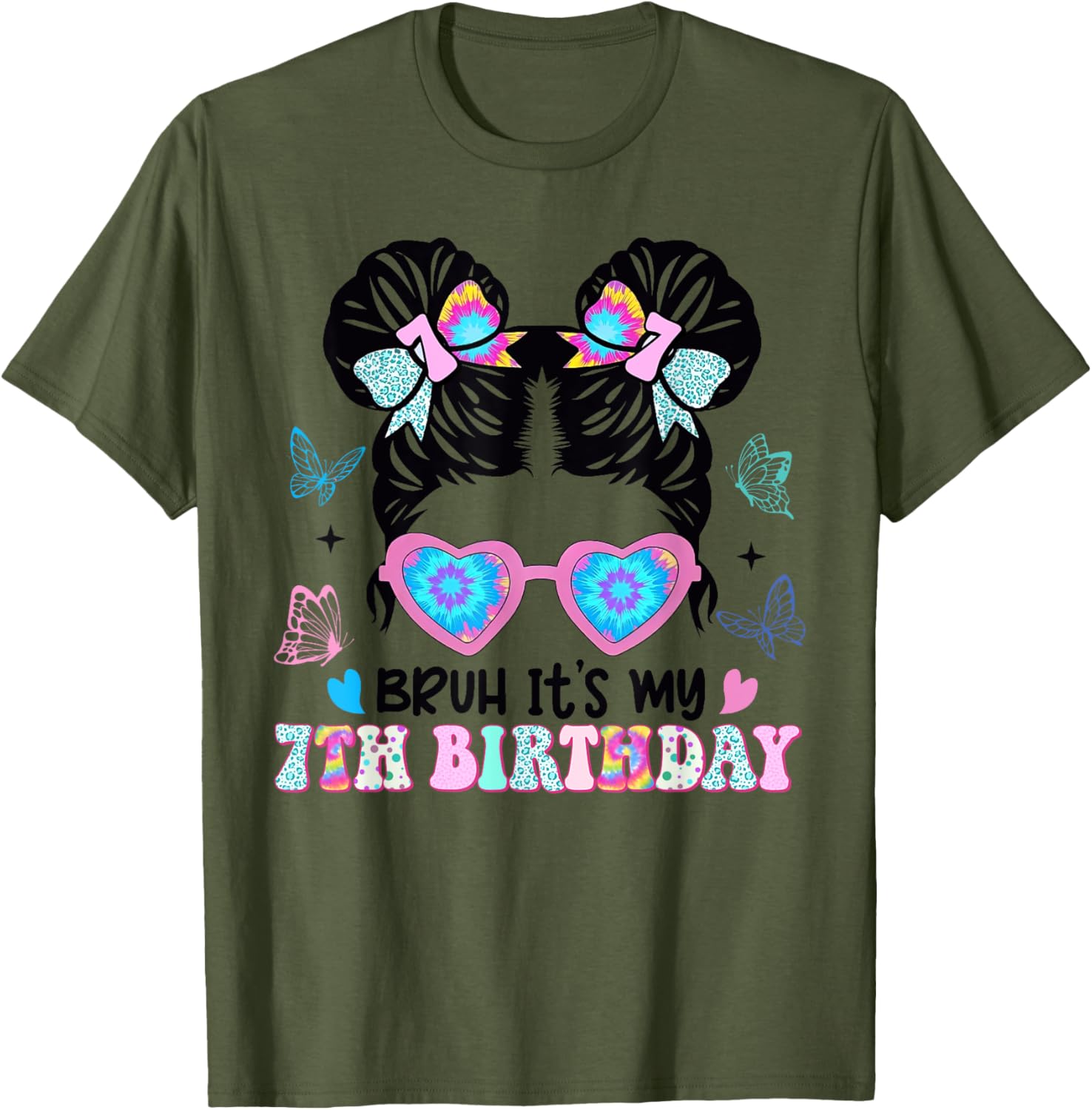 Retro 7th Birthday Girl T-Shirt for Fun Celebrations and Style - 4