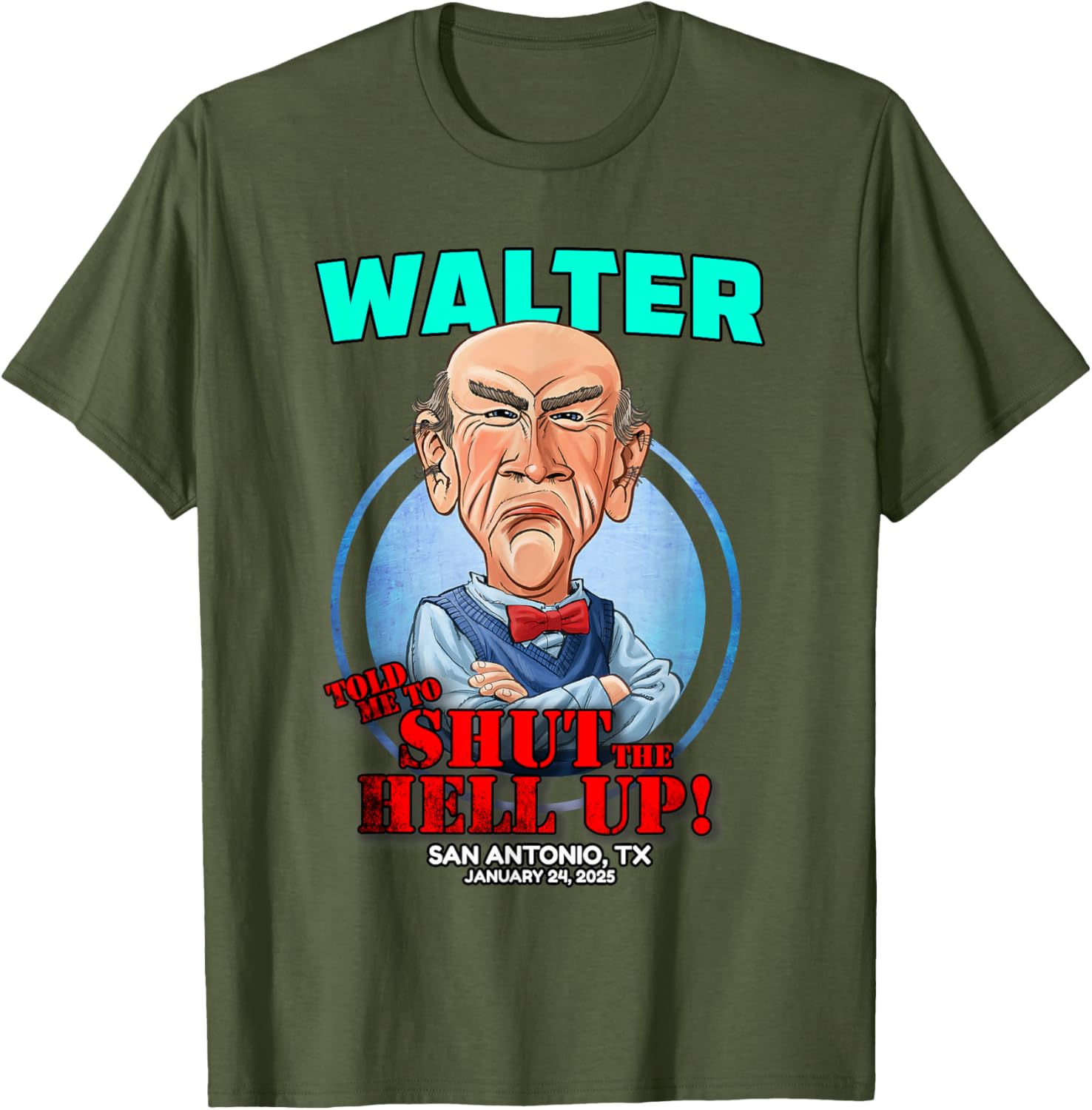 Jeff Dunham Walter Shirt San Antonio TX Unisex Cotton Blend Classic Tee - 11
