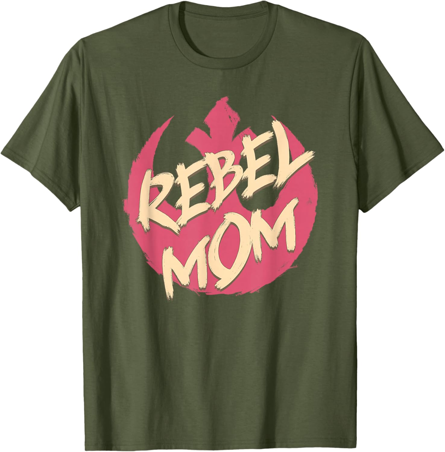 Star Wars Mother's Day Rebel Mom Distressed Logo T-Shirt for Her - 4