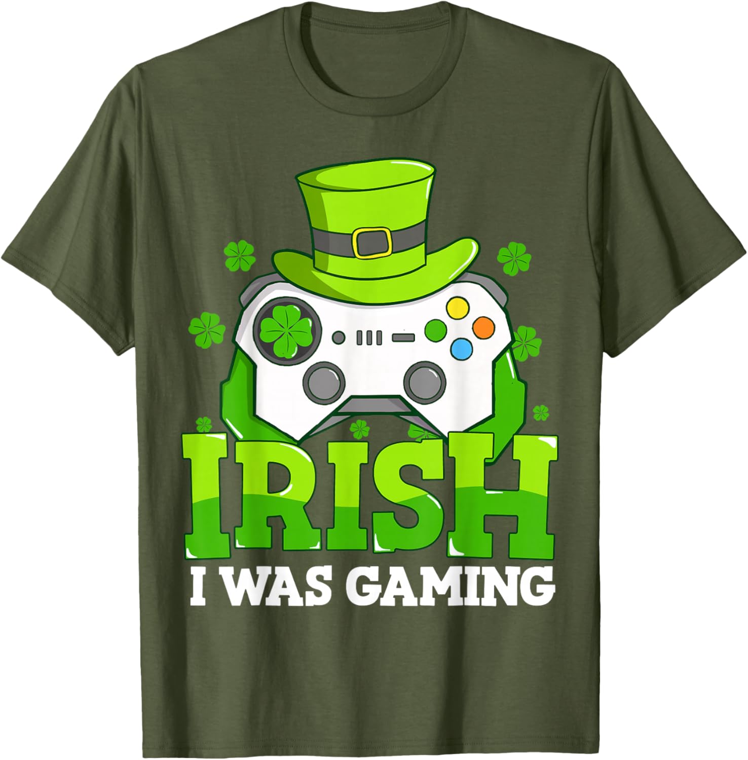 Boys St Patricks Day Gaming T-Shirt for Irish Gamers Fun Design - 1