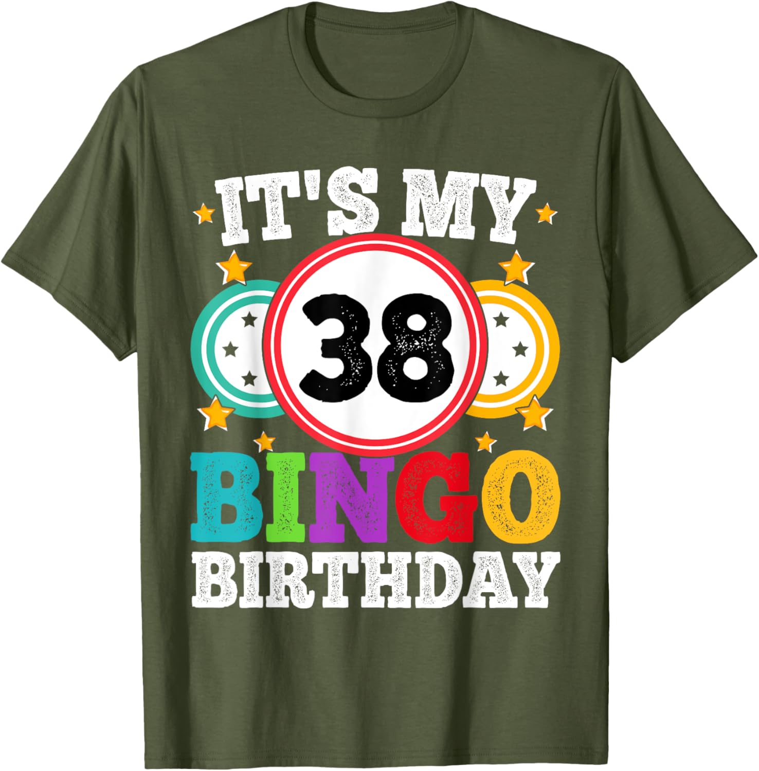 Funny Bingo 38th Birthday T-Shirt for Men and Women - Celebrate in Style - 16