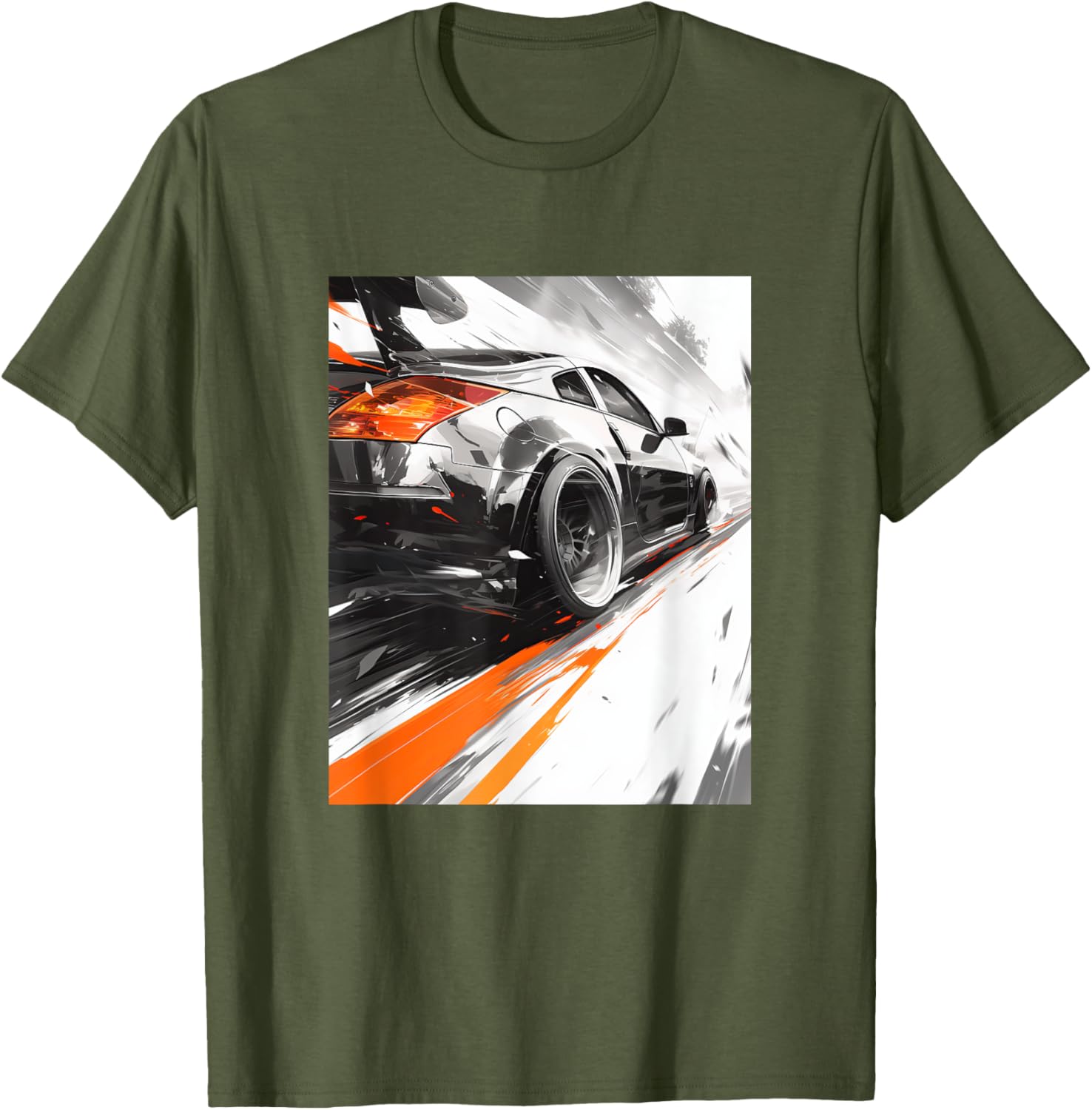 JDM Race 350 Z33 Tuning Drift Import Graphic T-Shirt for Car Enthusiasts - 4