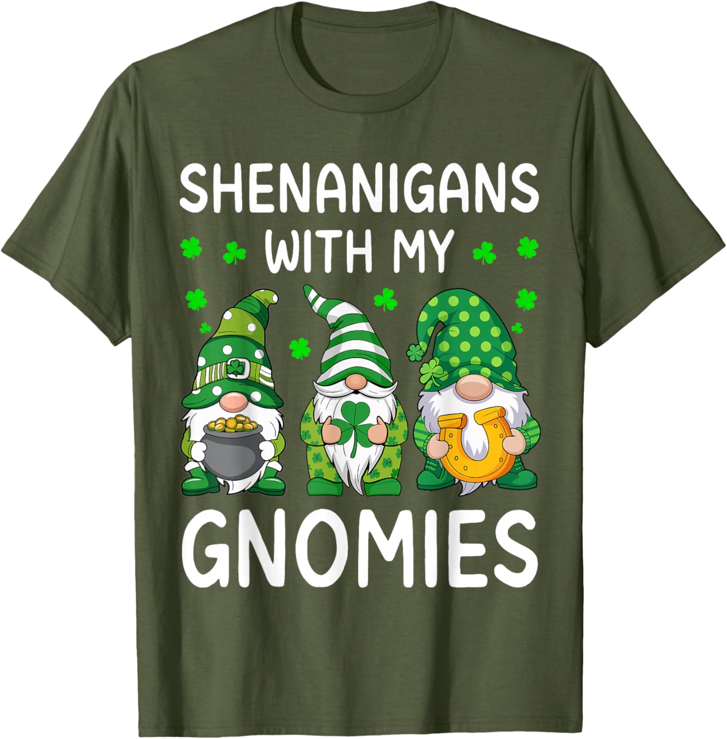Shenanigans With My Gnomies St Patricks Day Gnome T-Shirt for Fun Celebrations - 22