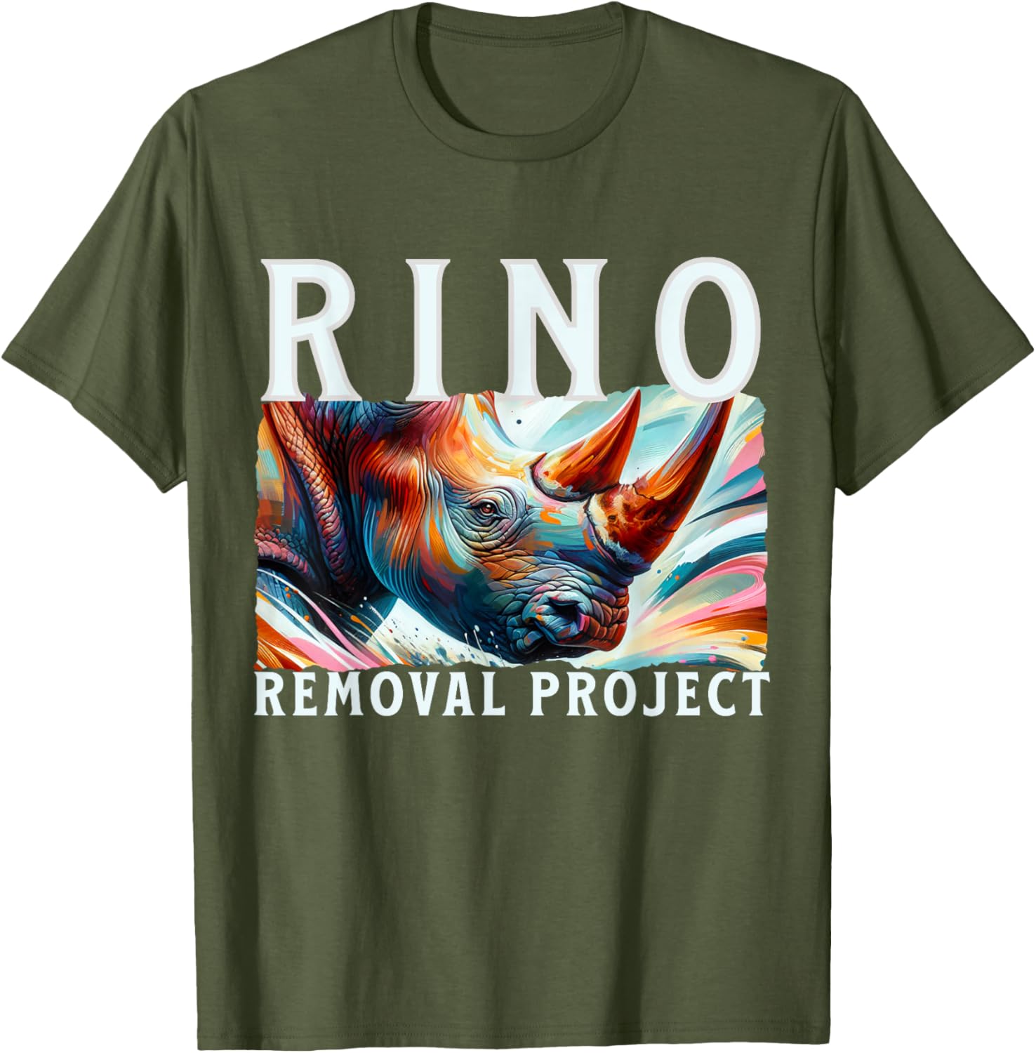 RINO Removal Project Satire T-Shirt for Republican Politics Enthusiasts - 6