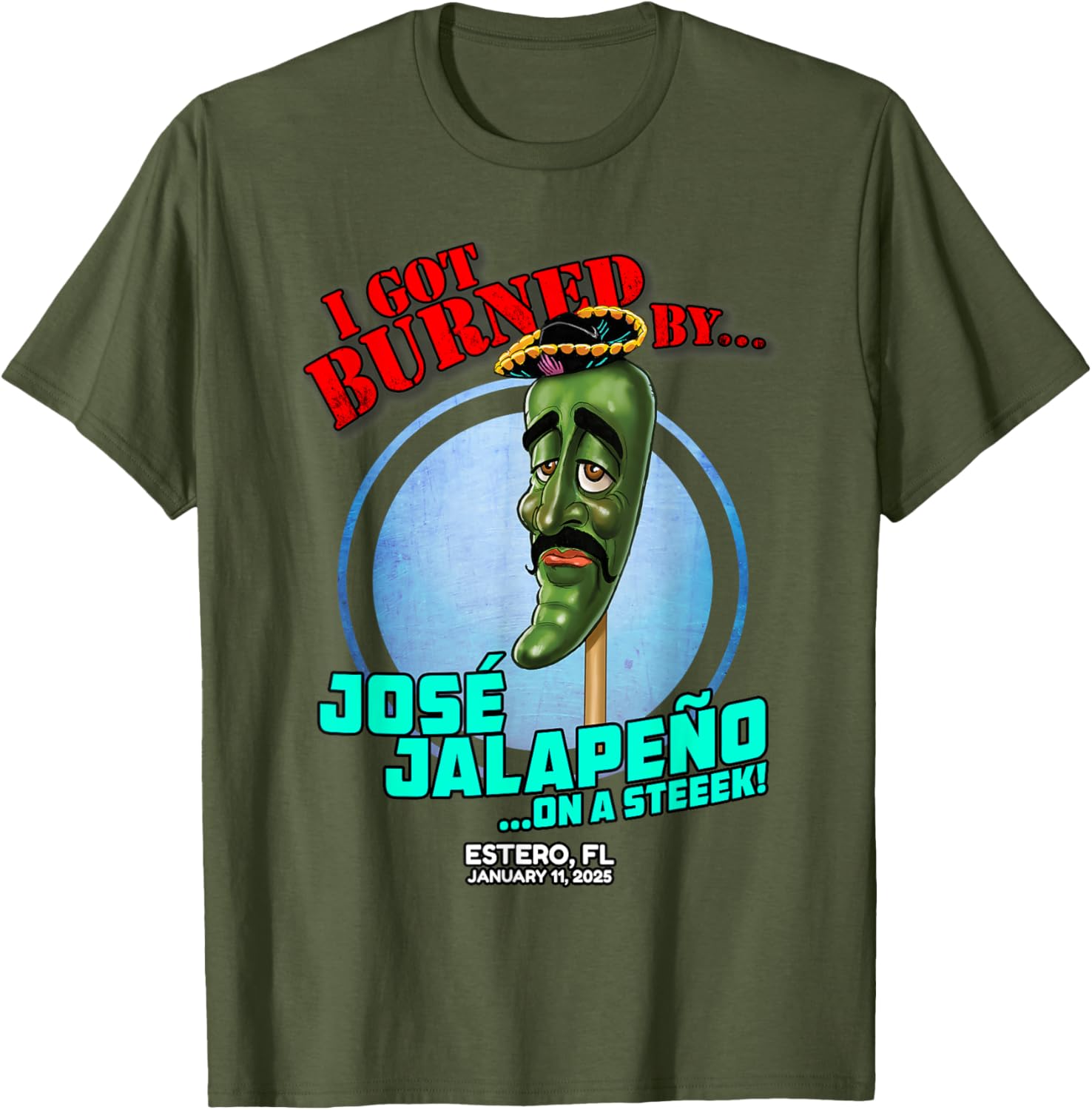 Jose Jalapeno On A Stick T-Shirt for Fun in Estero FL 2025 - 9