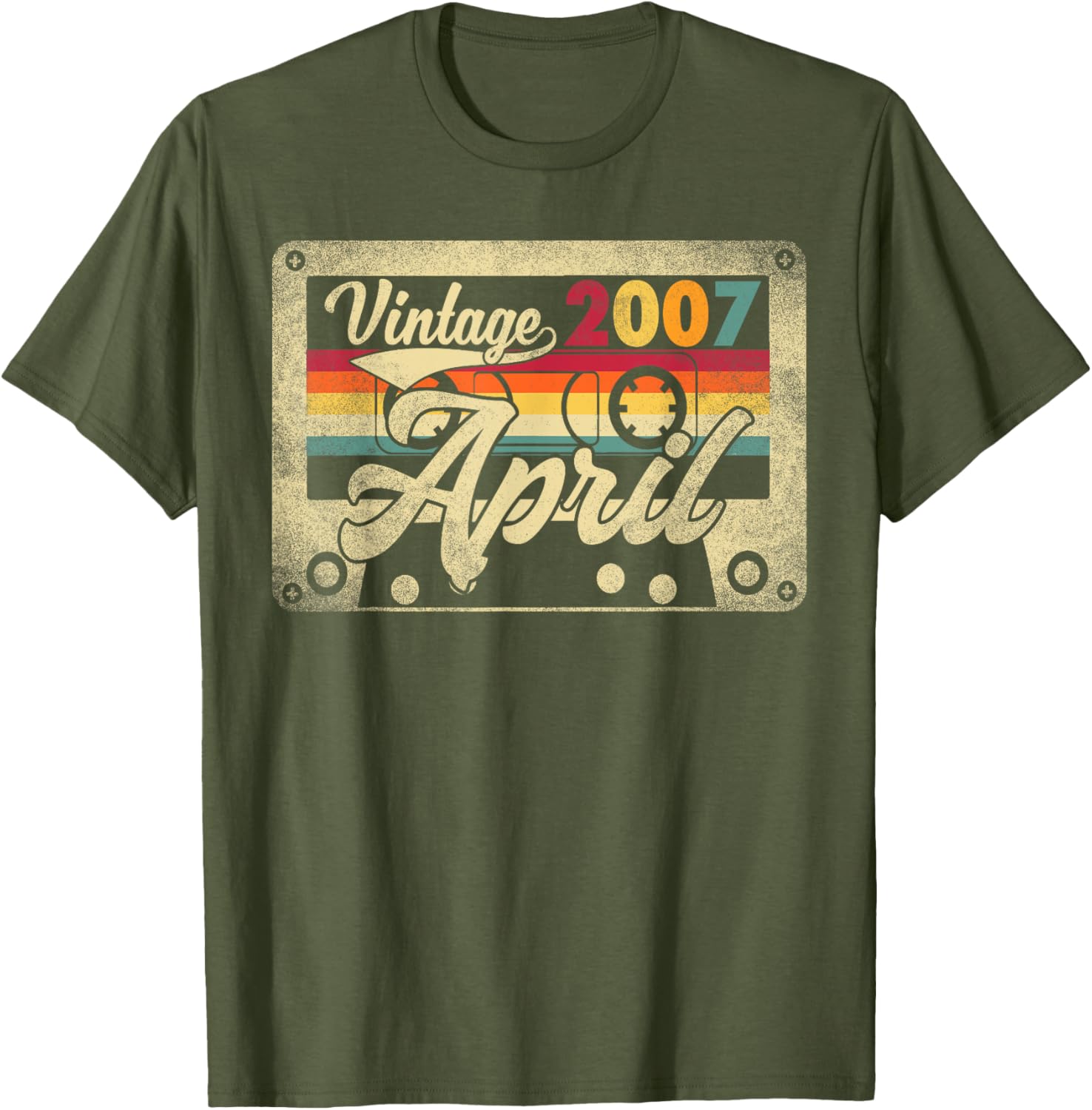 Funny Vintage April 2007 18th Birthday Retro T-Shirt for Celebration - 20