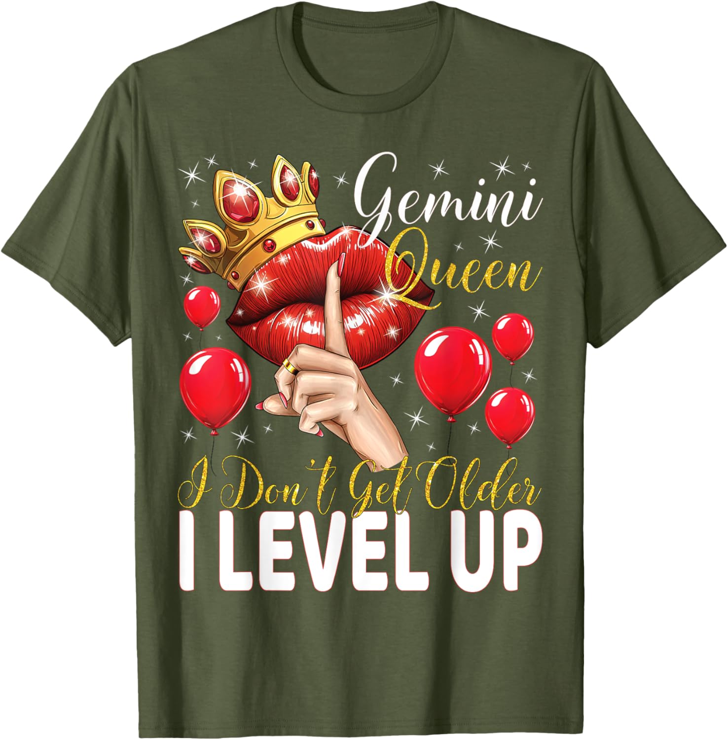 Gemini Queen Level Up Birthday T-Shirt for Fun Celebrations - 11