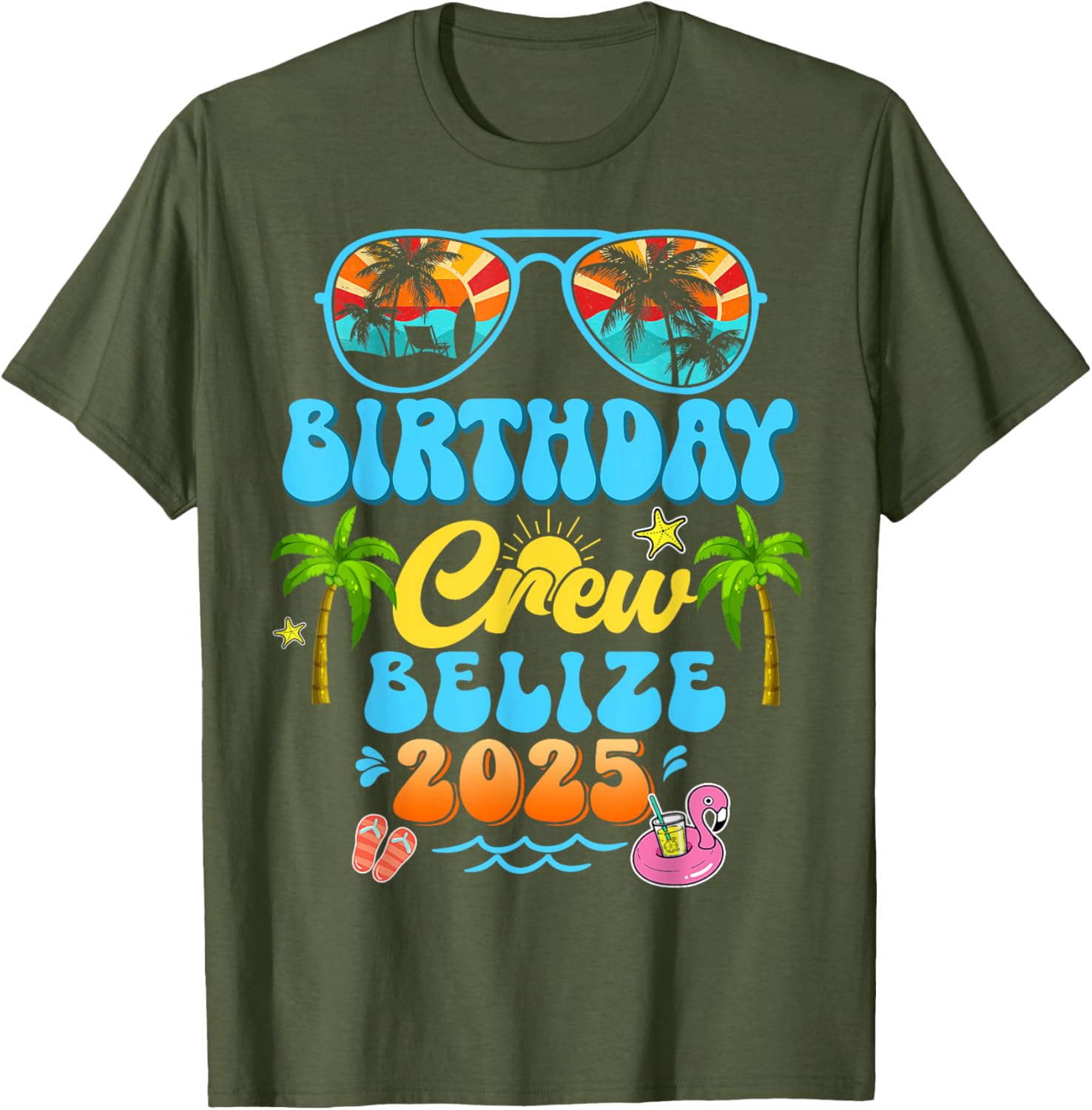 Belize Birthday Crew Summer Vacation Cruise T-Shirt for Fun Group Trips - 7