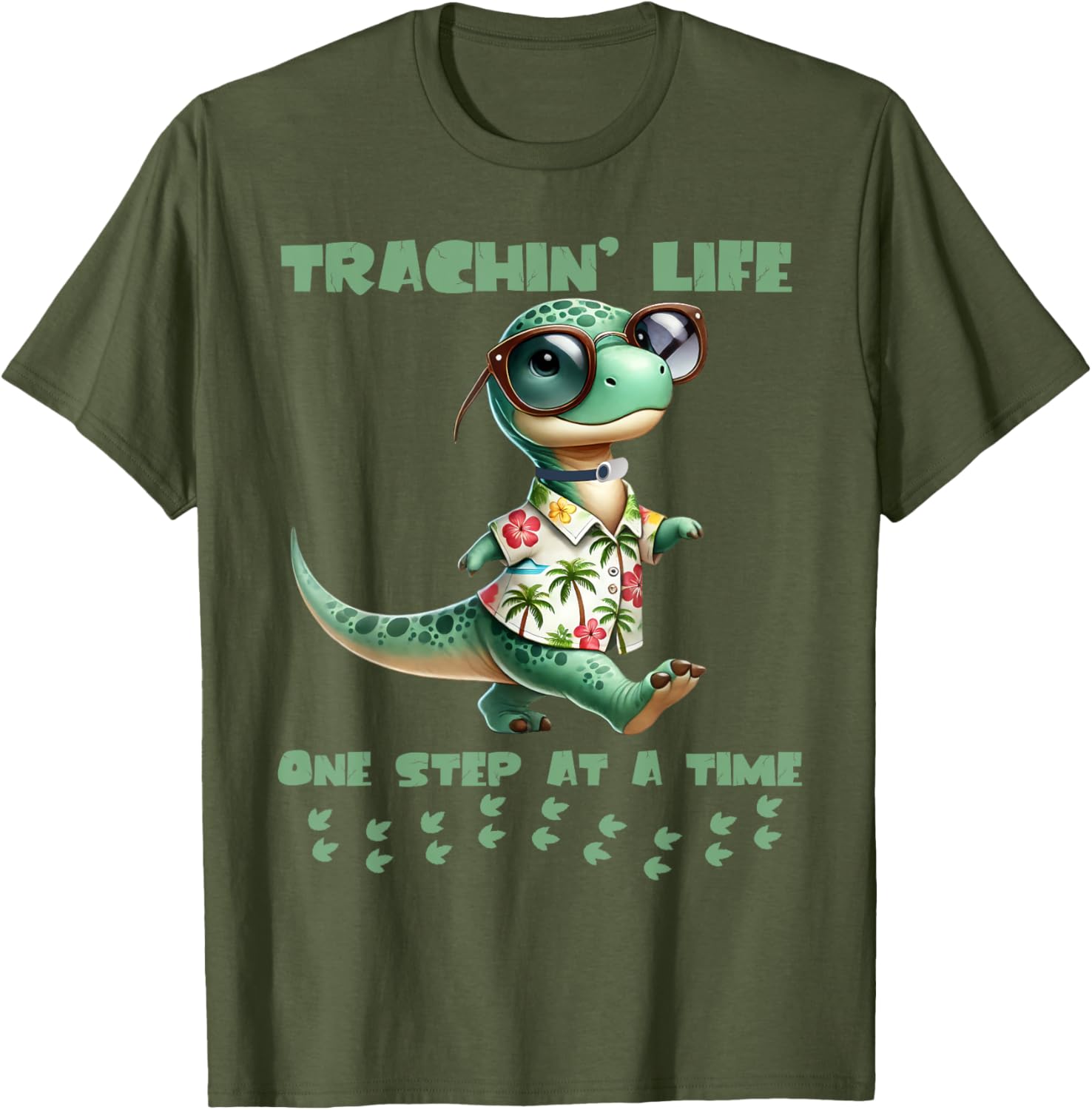 Trachin Life One Step at a Time Tracheostomy Awareness T-Shirt - 11
